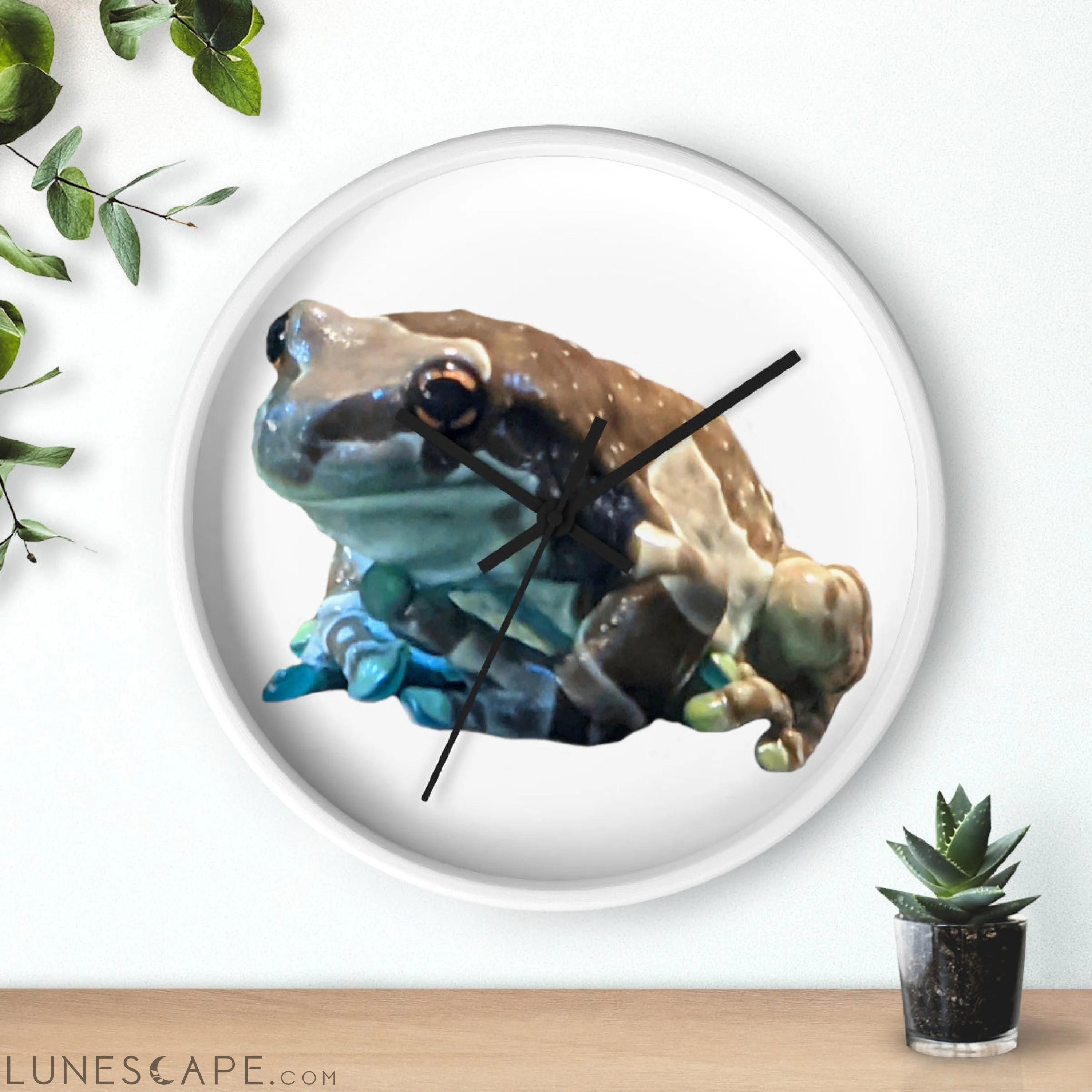 Toad Wall clock LUNESCAPE