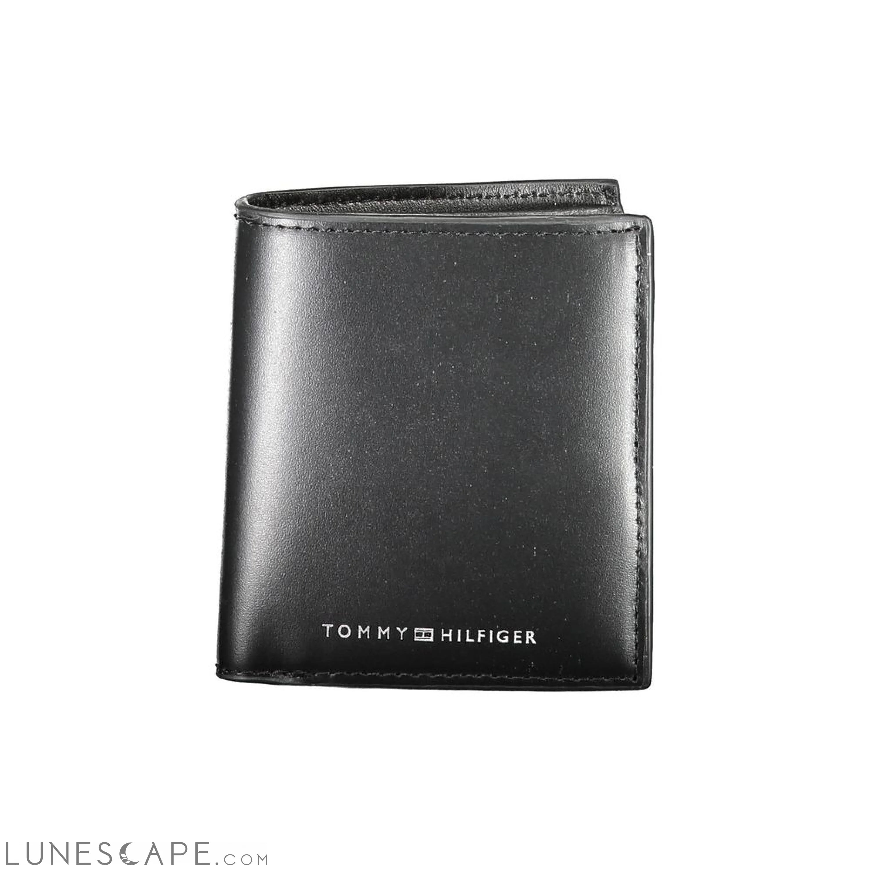 Tommy Hilfiger Black Leather Men Wallet LUNESCAPE