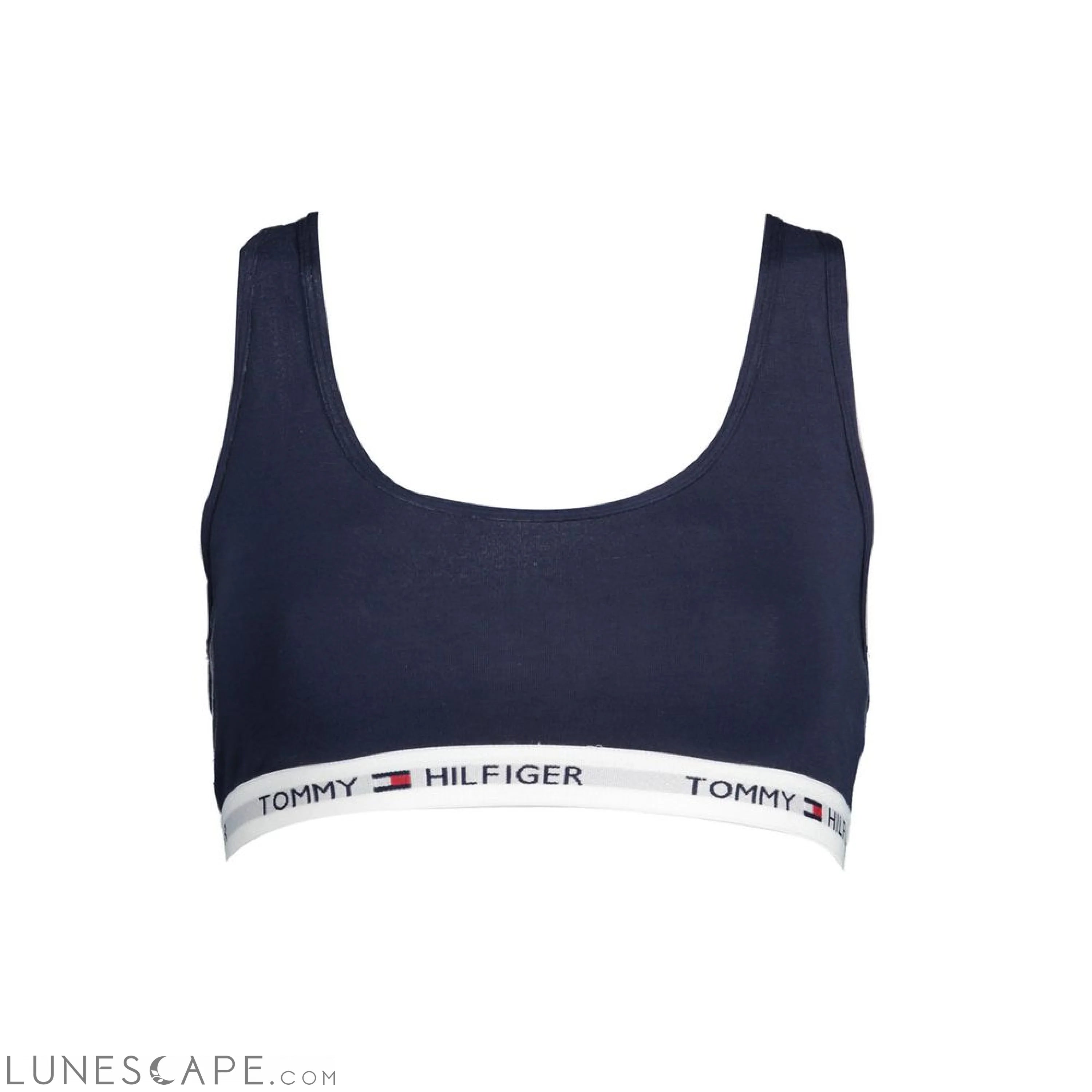Tommy Hilfiger Blue Cotton Women Sports Bra LUNESCAPE