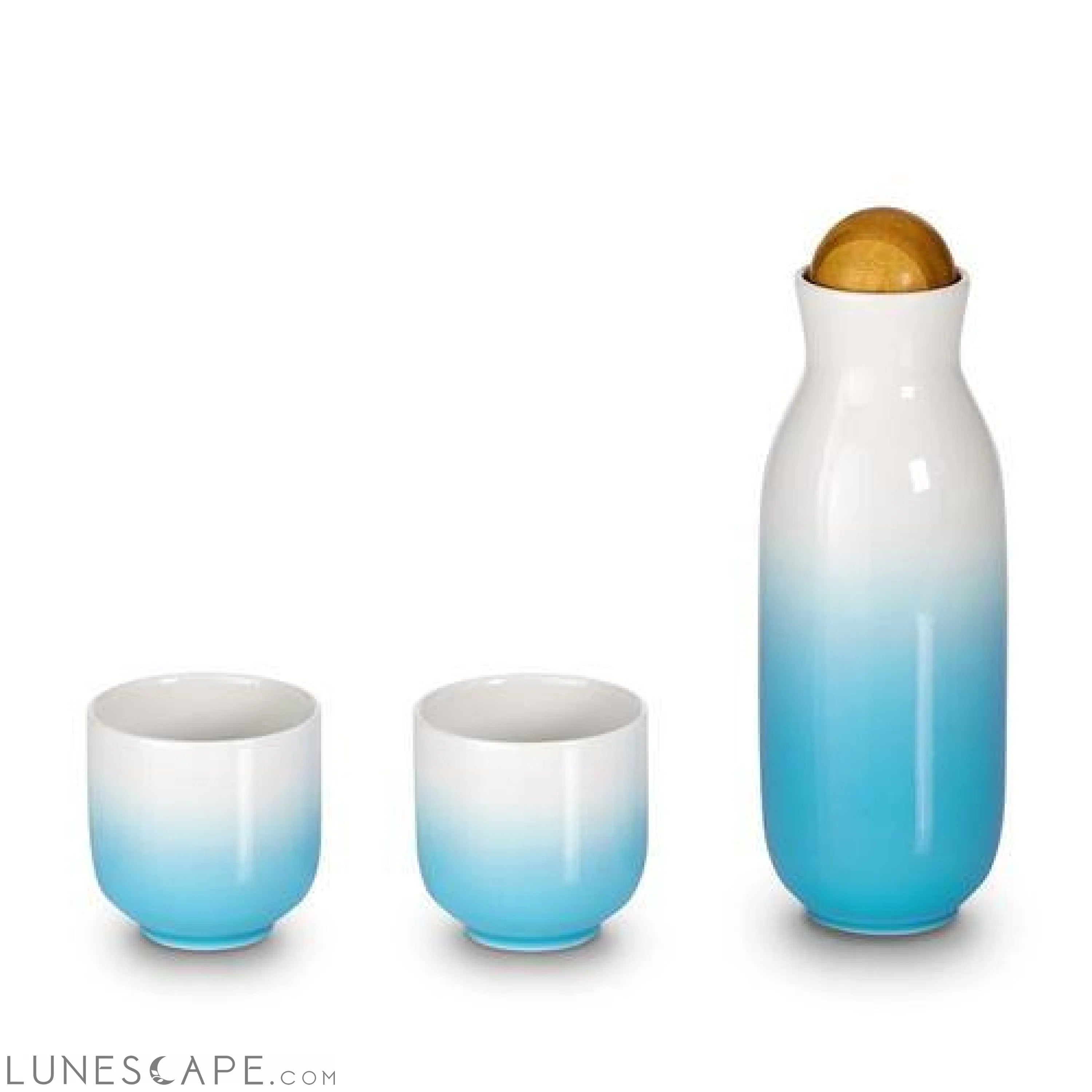 Tourmaline Charged 3-Piece Tea Infusion Set- Denim Blue LUNESCAPE