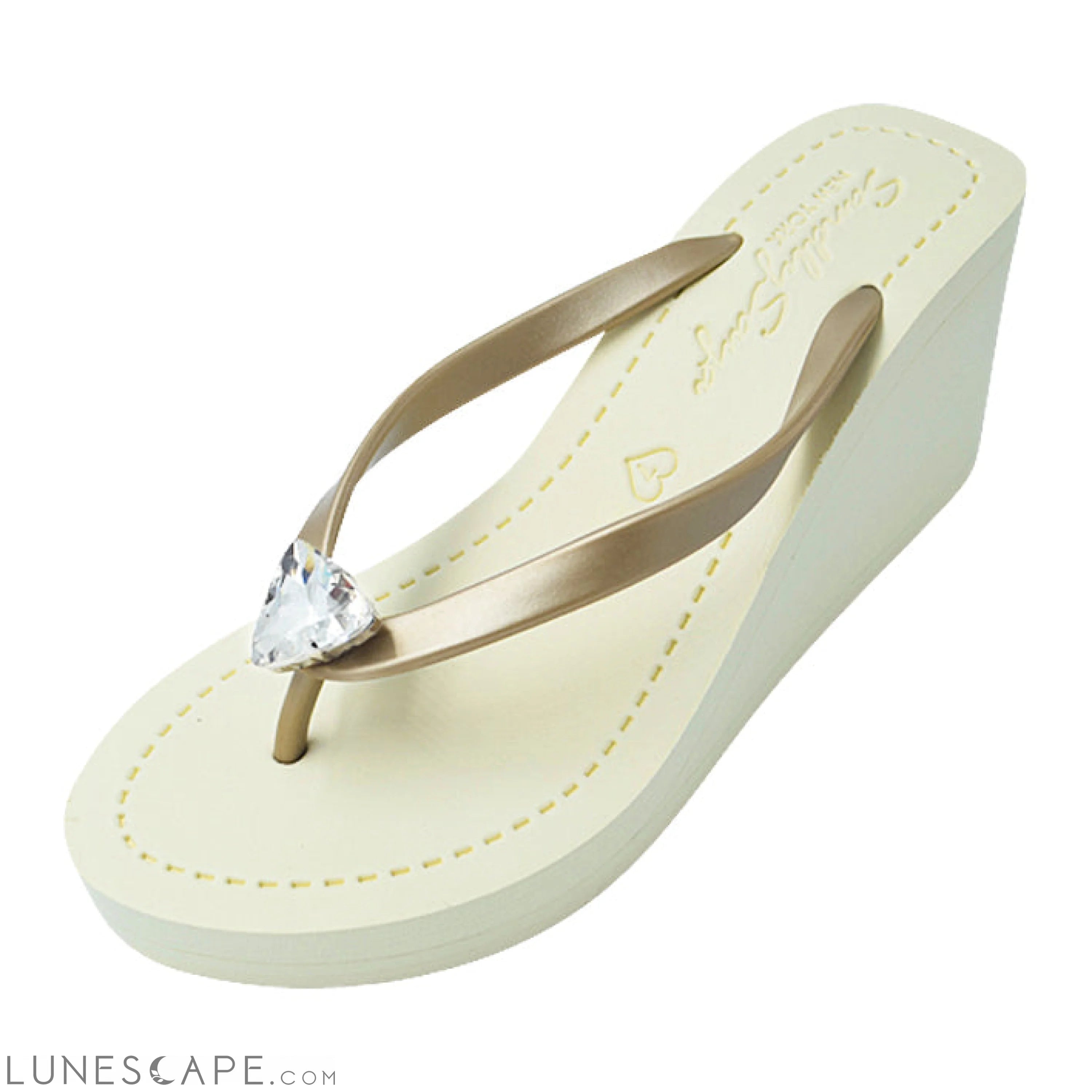 Triangle Studs-Women's High Wedge LUNESCAPE