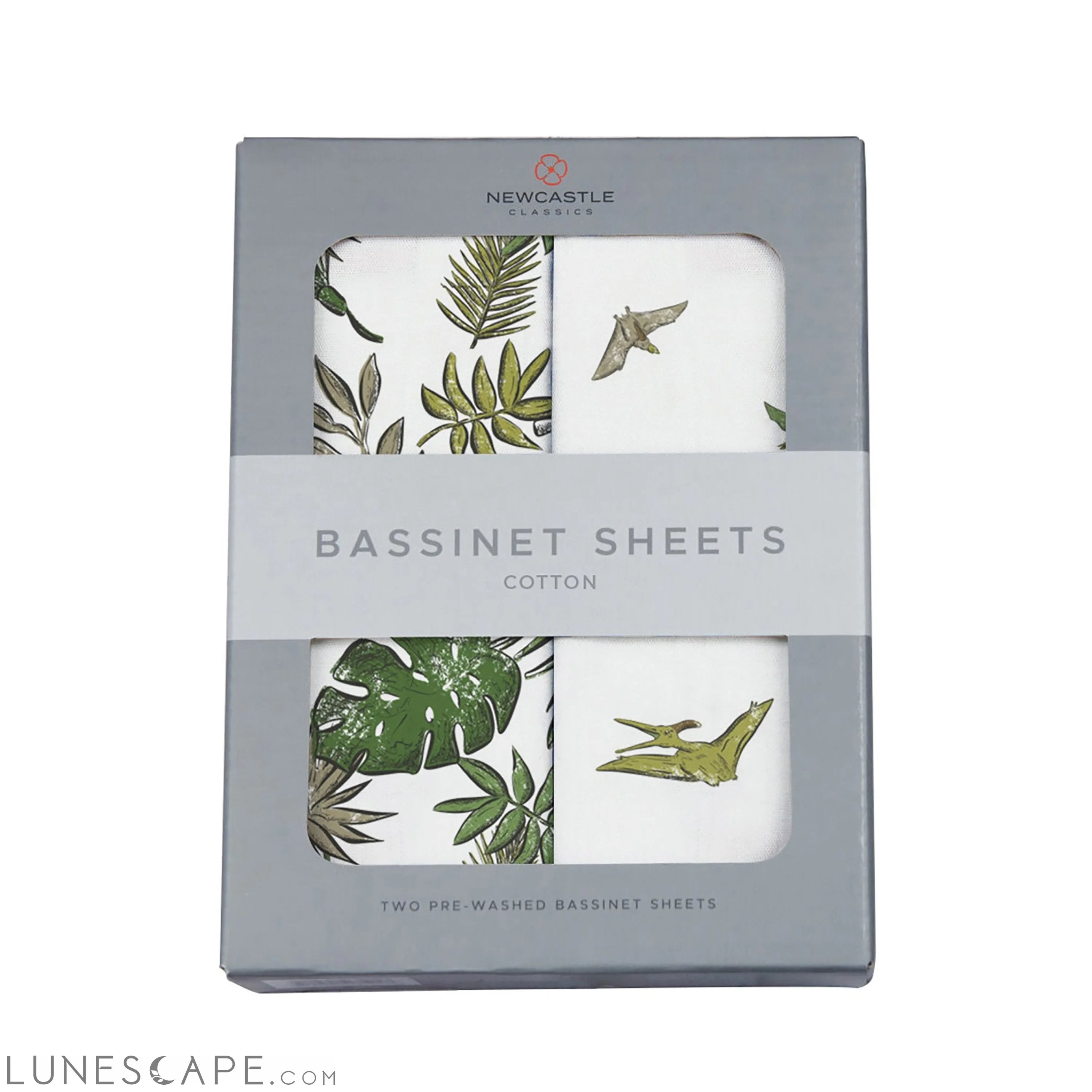 Tropical Forest and Pteranodon Cotton Changing Pad Cover/Bassinet Sheets LUNESCAPE
