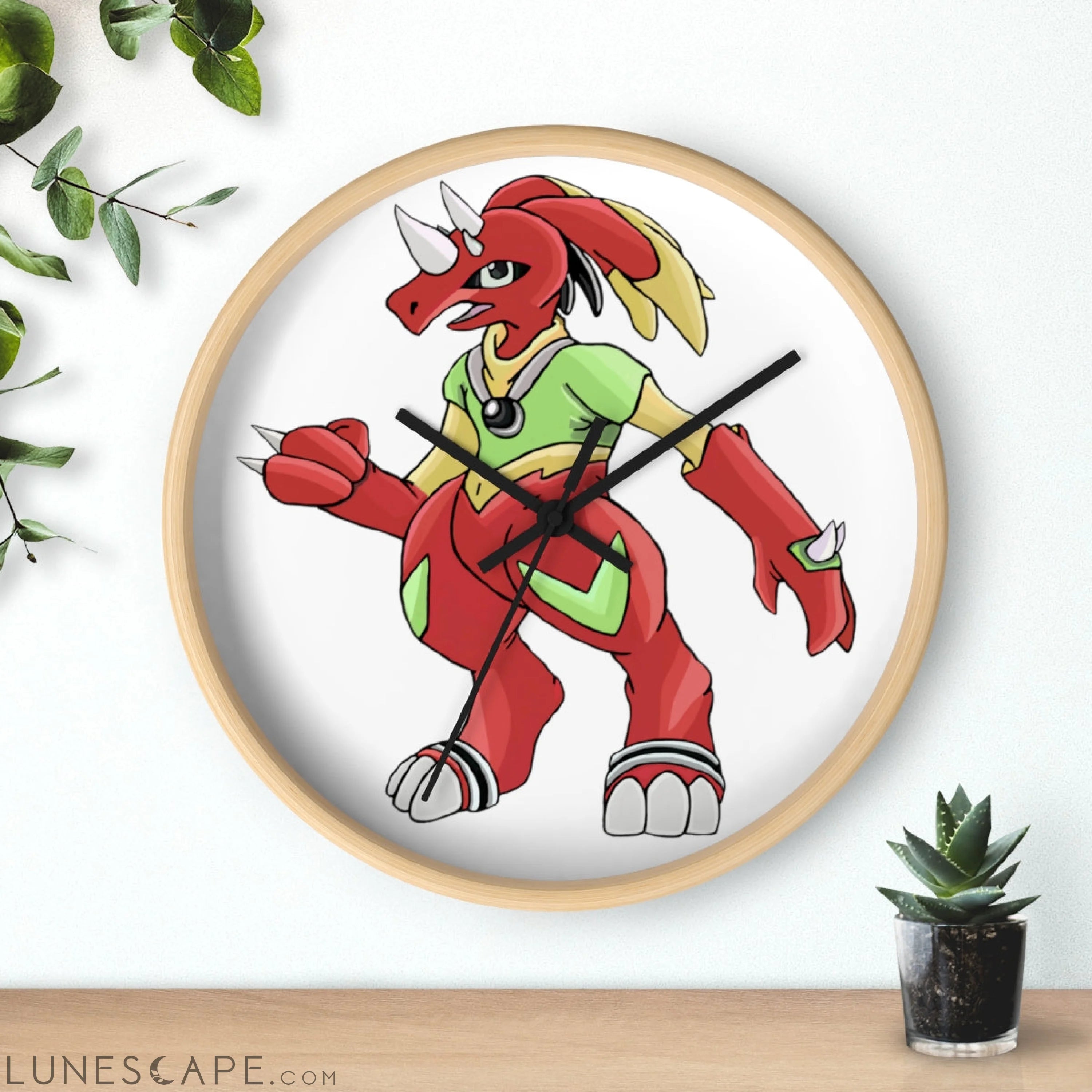 Tsostibird Wall clock LUNESCAPE