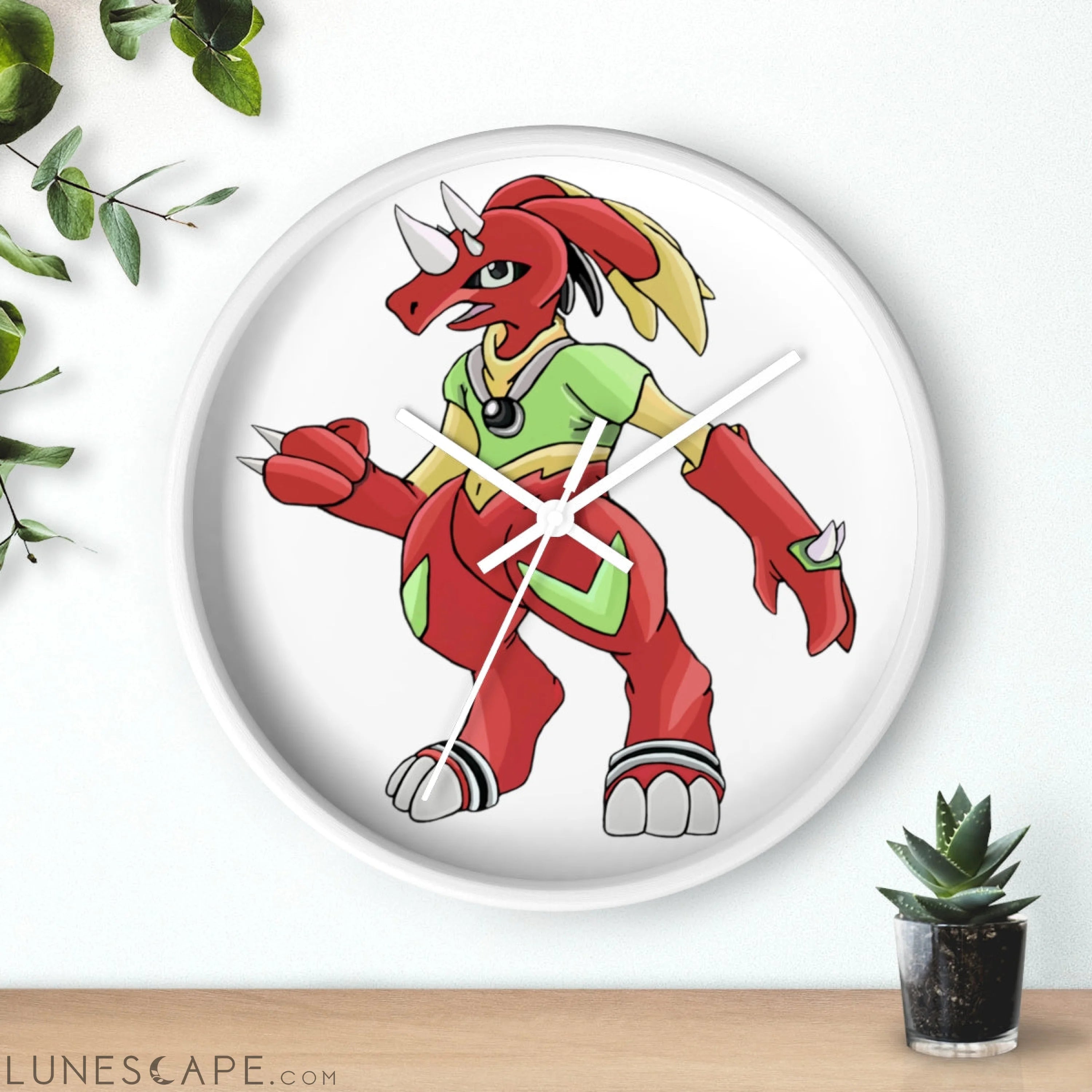Tsostibird Wall clock LUNESCAPE
