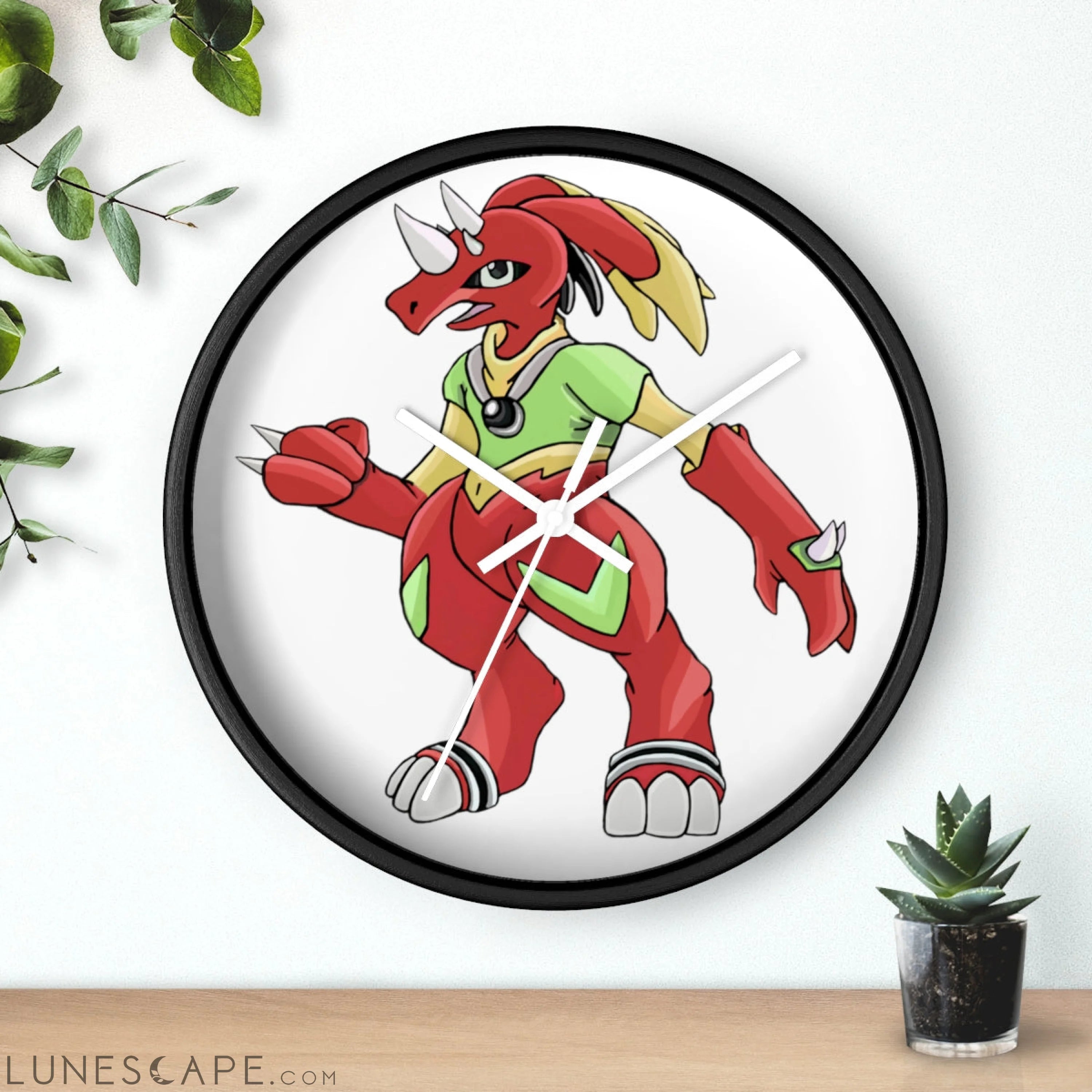 Tsostibird Wall clock LUNESCAPE