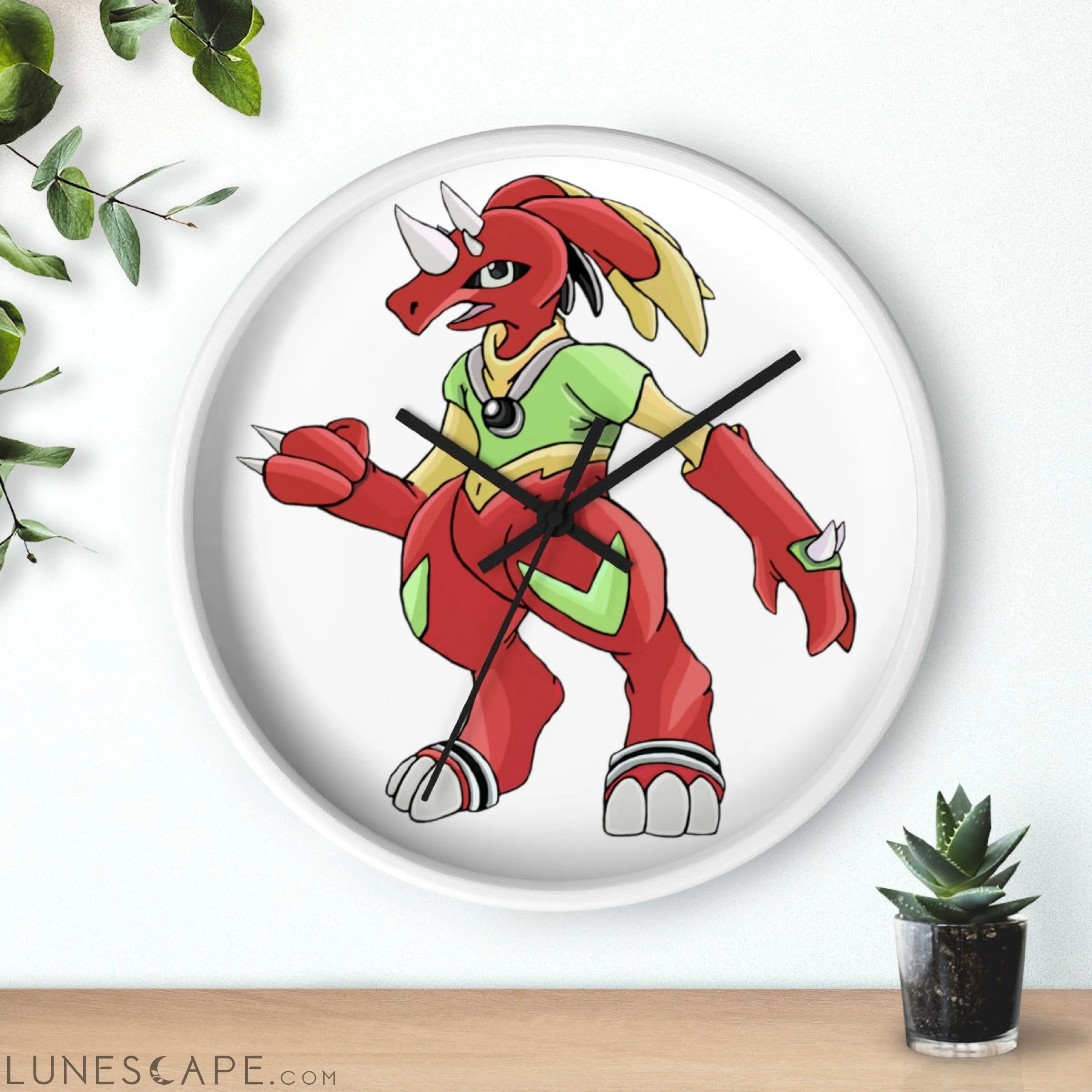 Tsostibird Wall clock LUNESCAPE