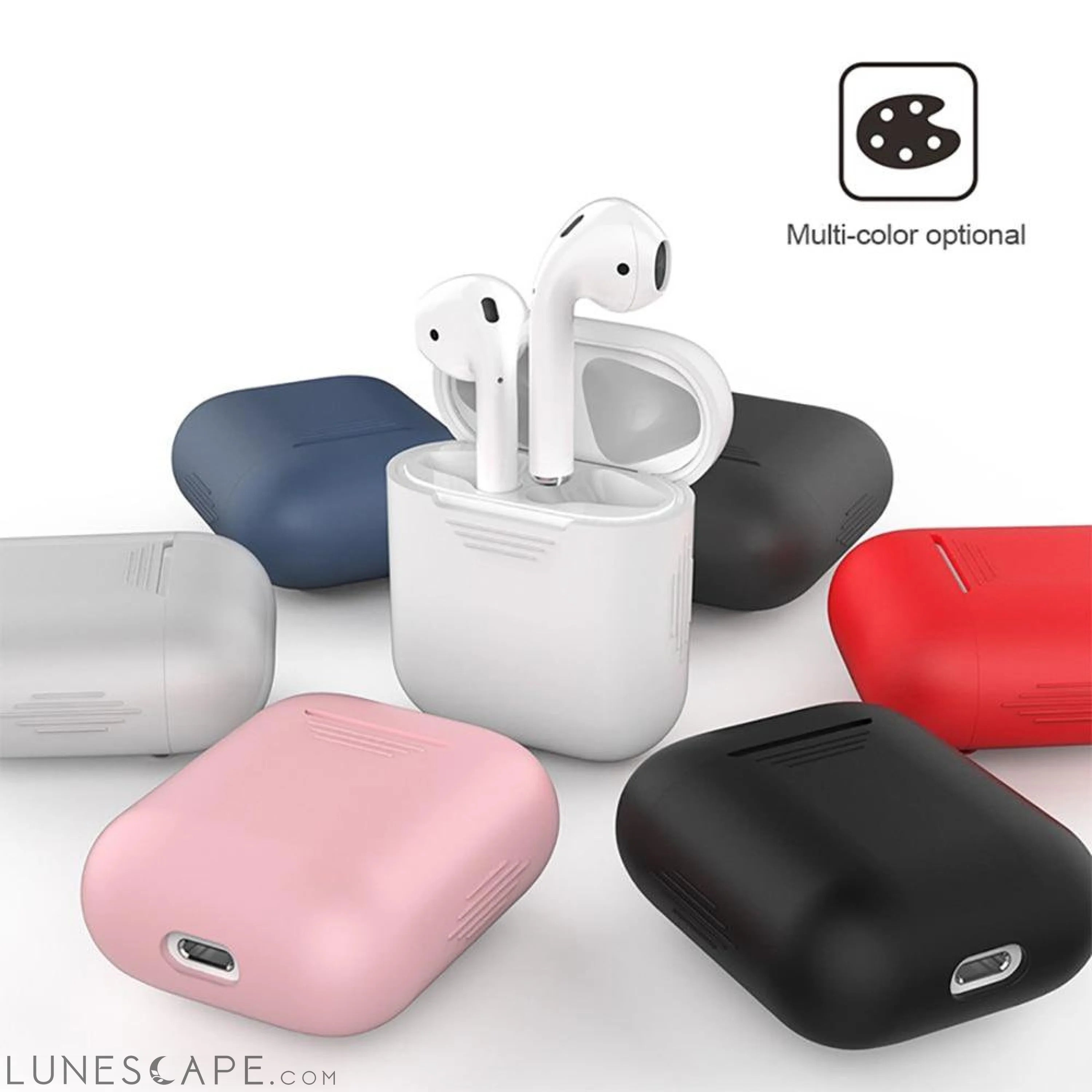 Ultra-thin Color Silicone AirPods Case LUNESCAPE