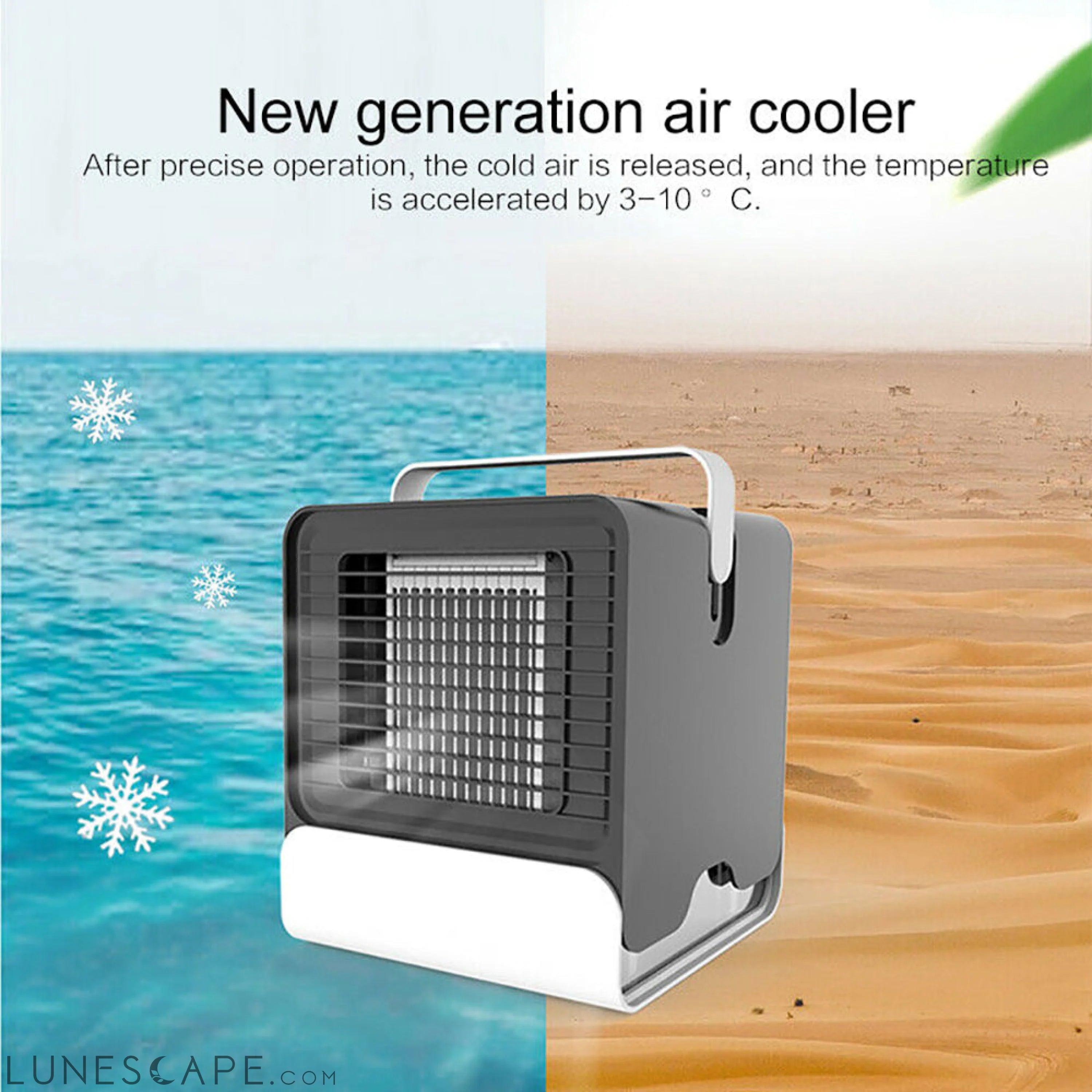 USB Mini Negative Ion Cool Fan Air Conditioner LUNESCAPE