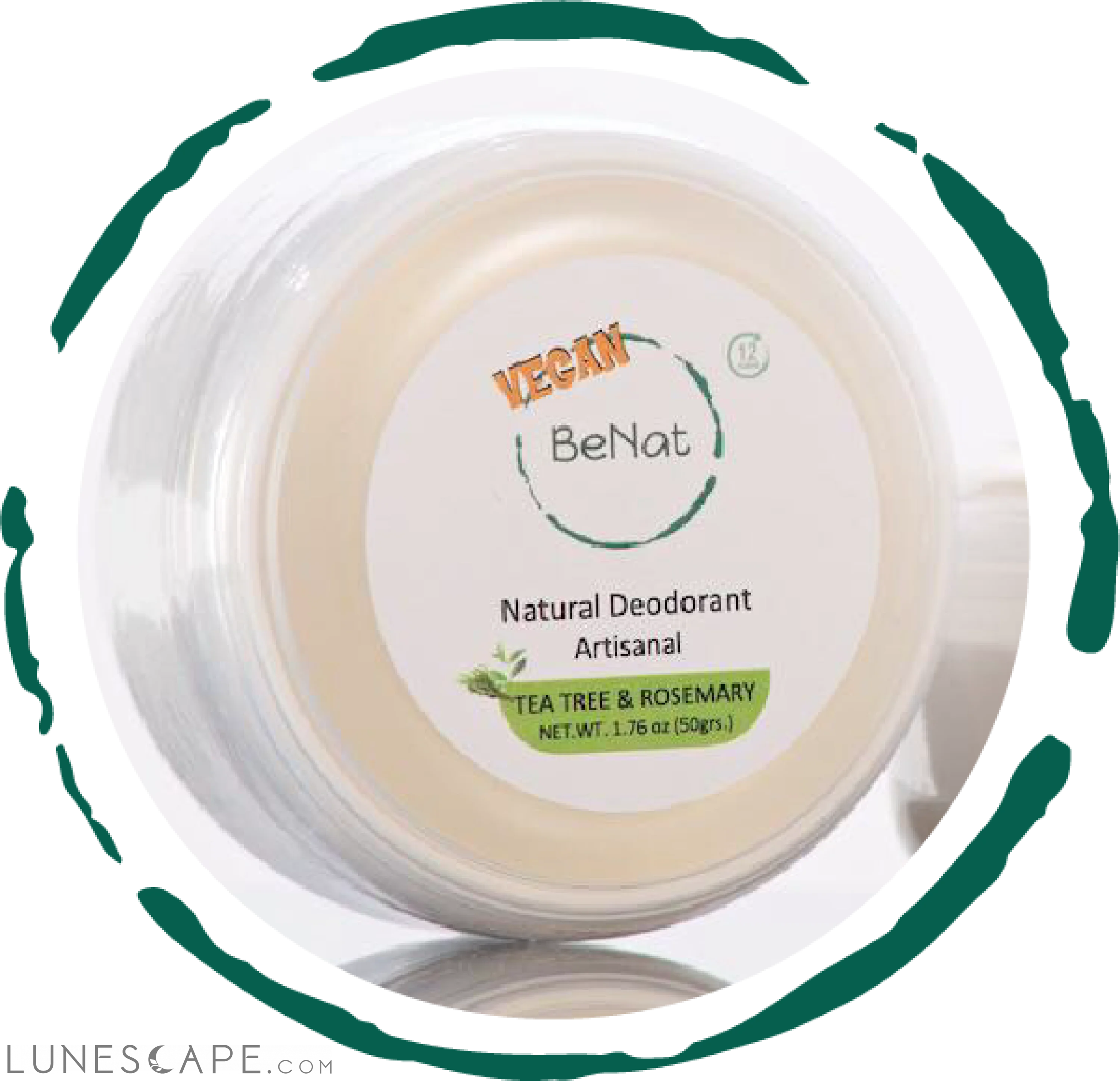 Vegan Deodorant Cream LUNESCAPE