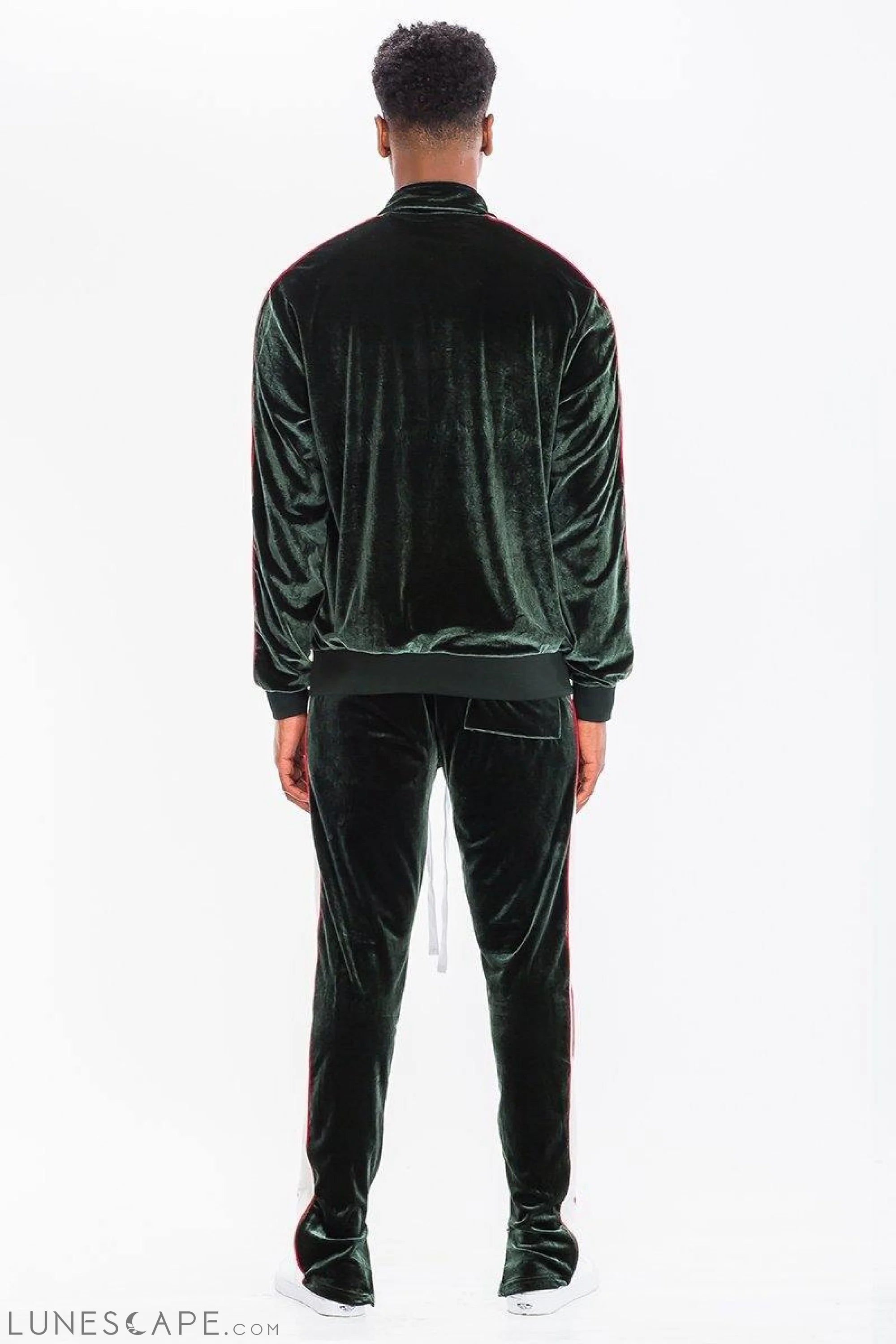 VELOUR TRACK SET - Green LUNESCAPE