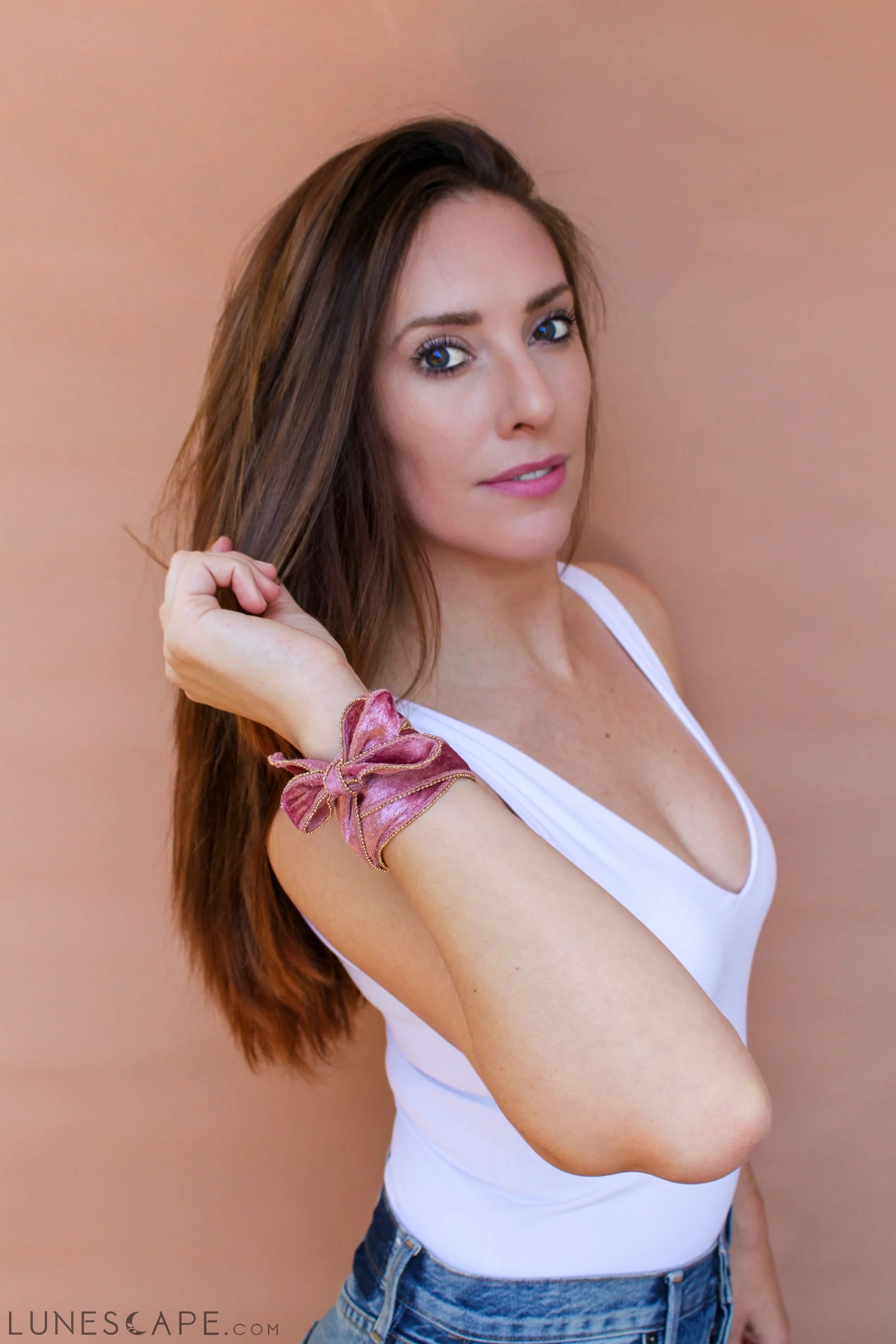 Velvet Convertible Wrap Headband | Black LUNESCAPE