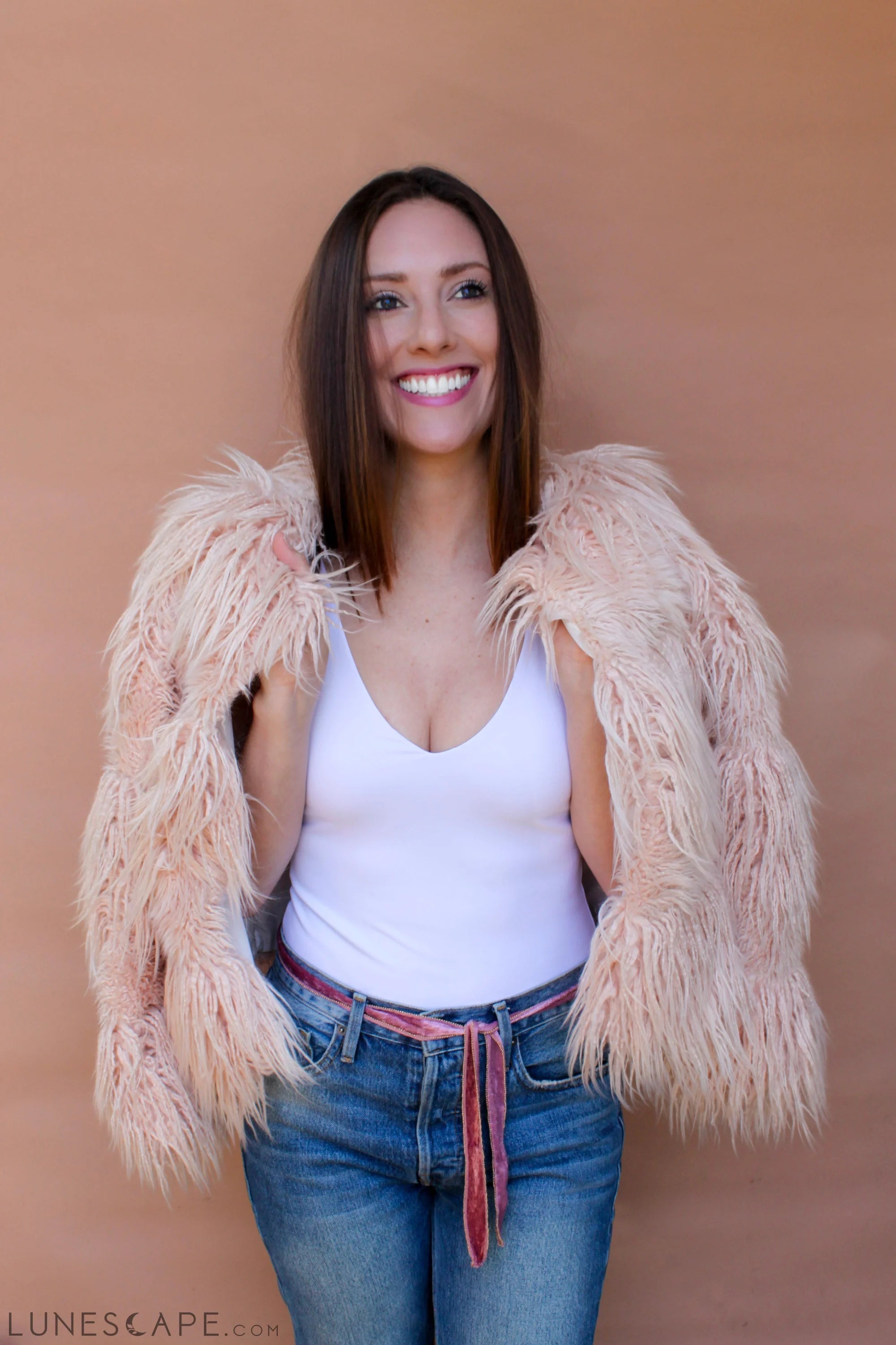 Velvet Convertible Wrap Headband | Blush LUNESCAPE