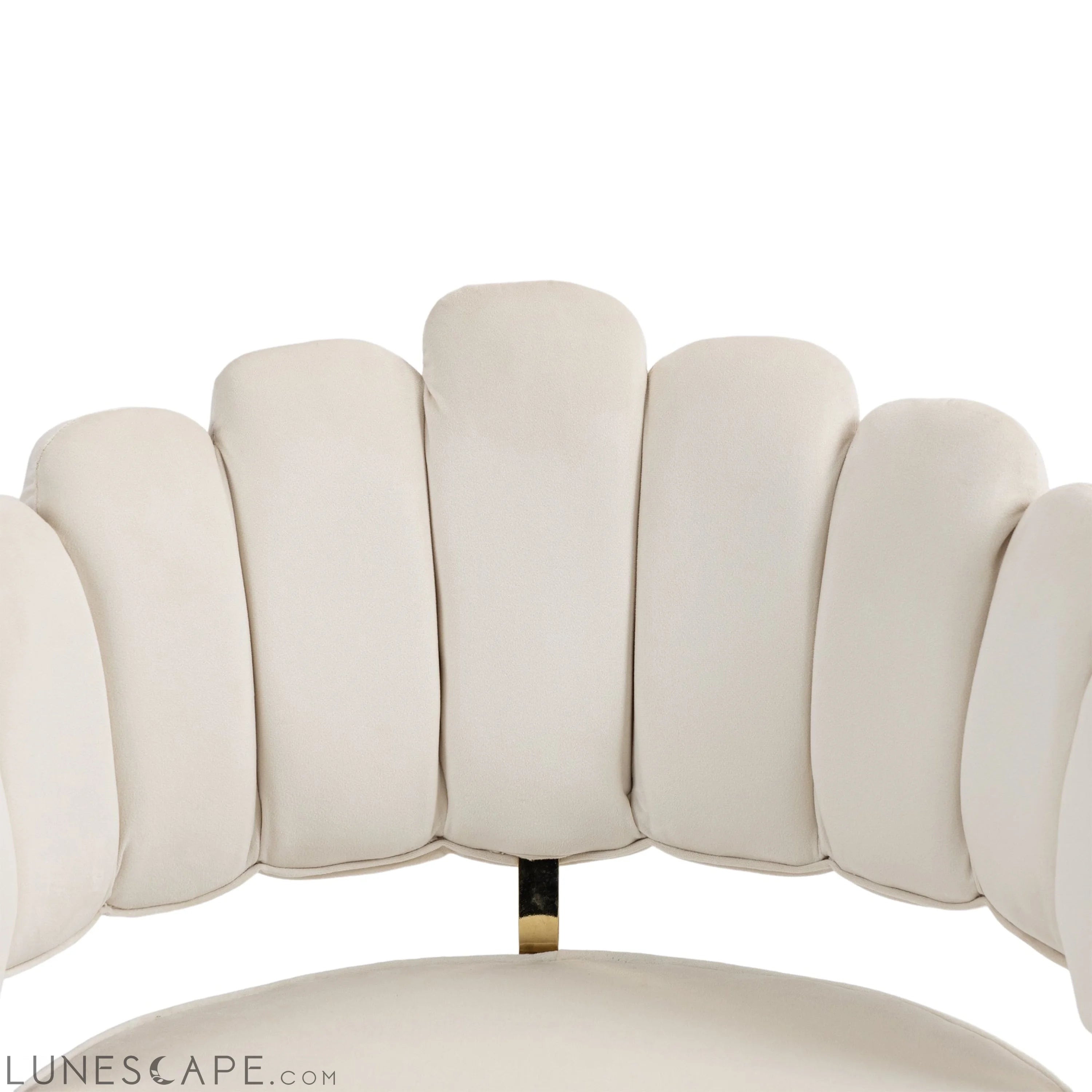 Velvet Home Office Desk Chair, Modern Cute Computer Chair, Wheels LUNESCAPE