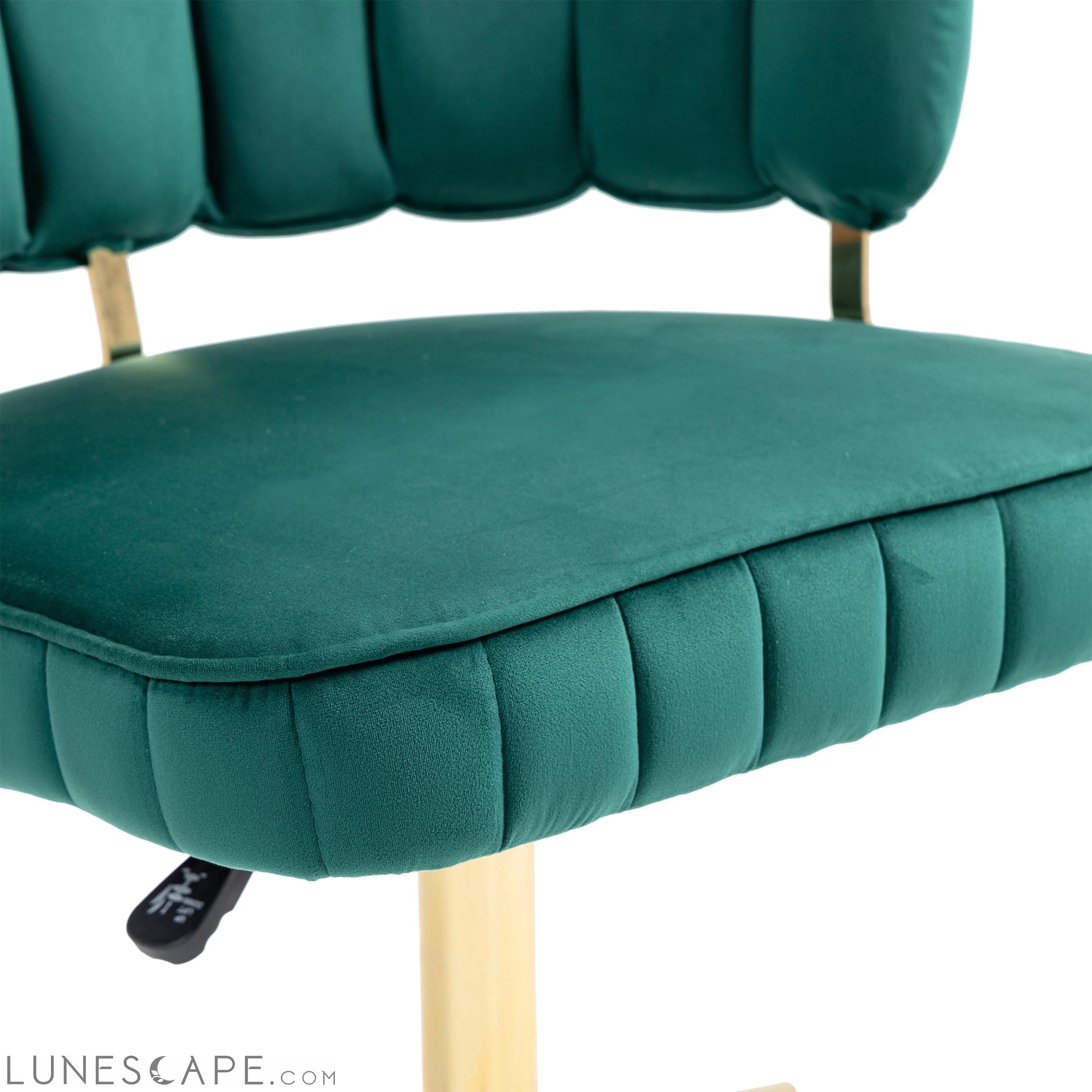 Velvet Home Office Desk Chair, Modern Cute Computer Chair, Wheels LUNESCAPE