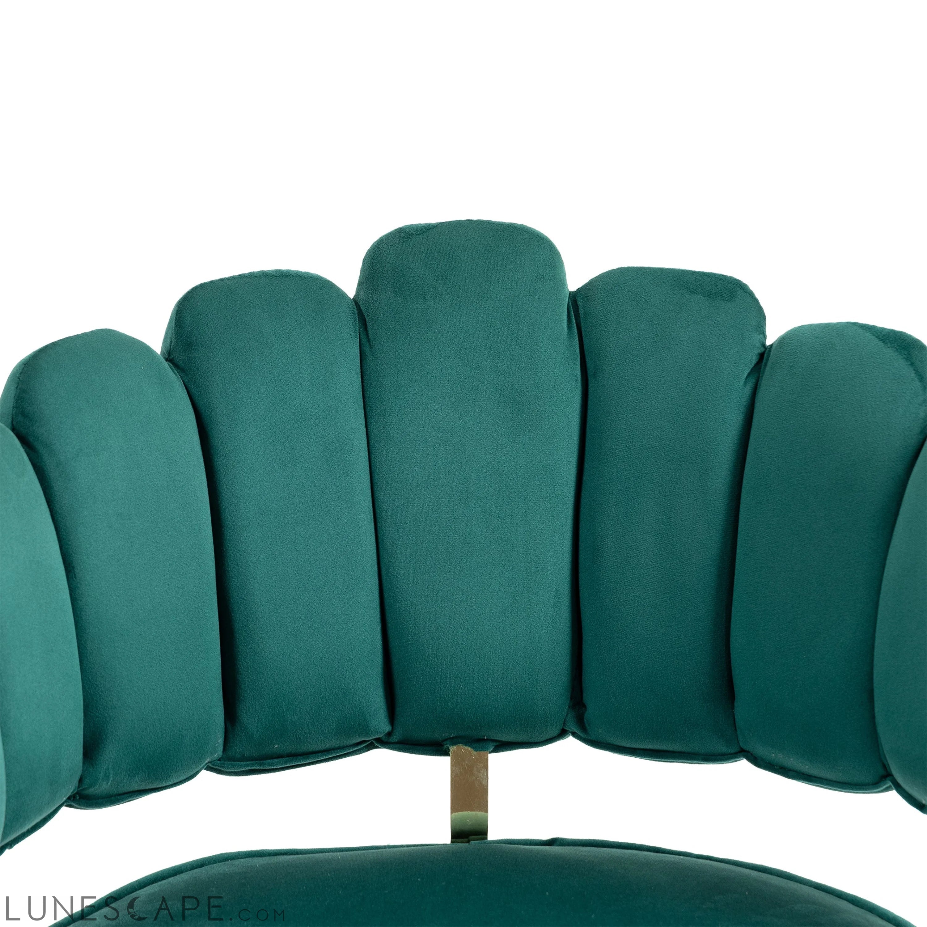 Velvet Home Office Desk Chair, Modern Cute Computer Chair, Wheels LUNESCAPE