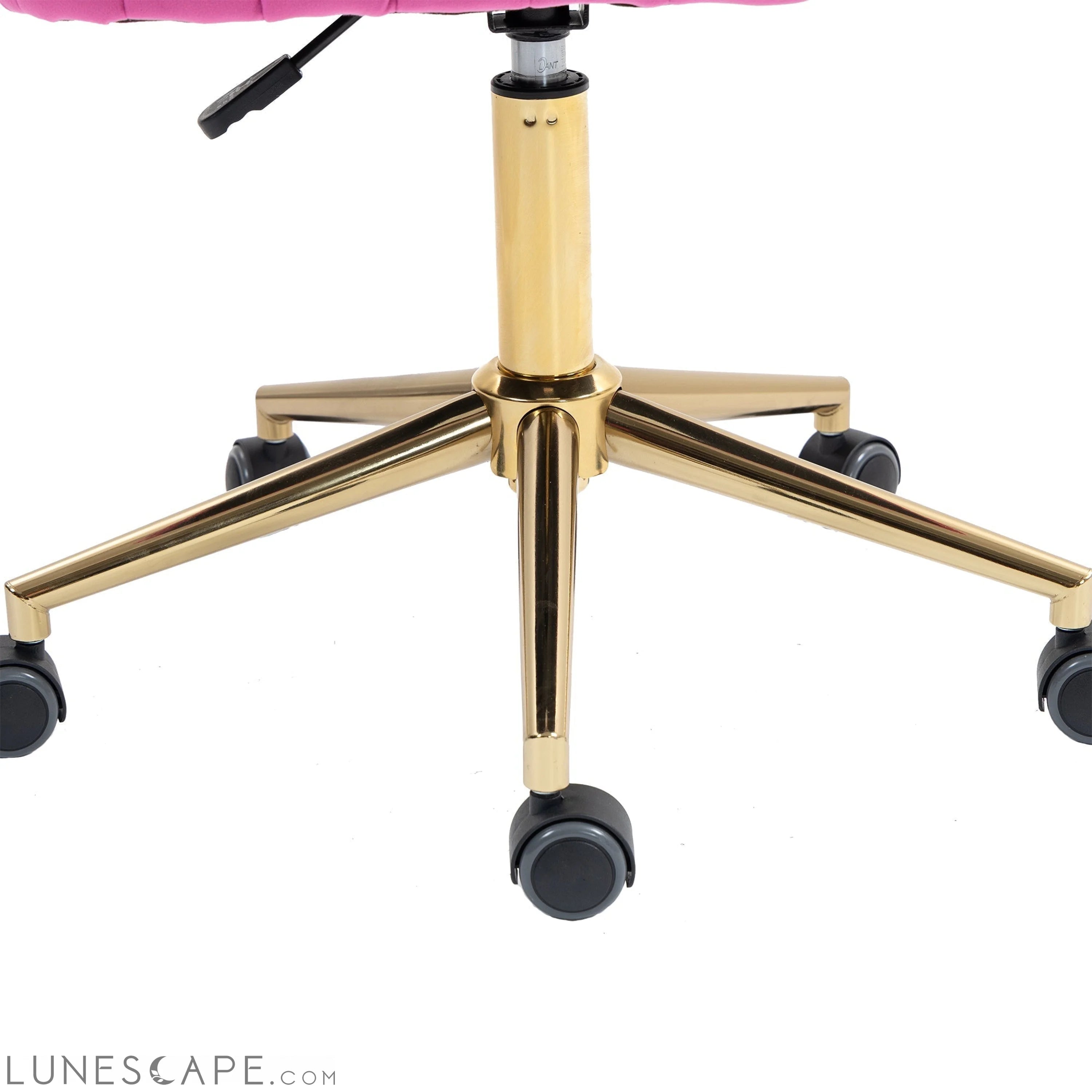 Velvet Home Office Desk Chair, Modern Cute Computer Chair, Wheels LUNESCAPE