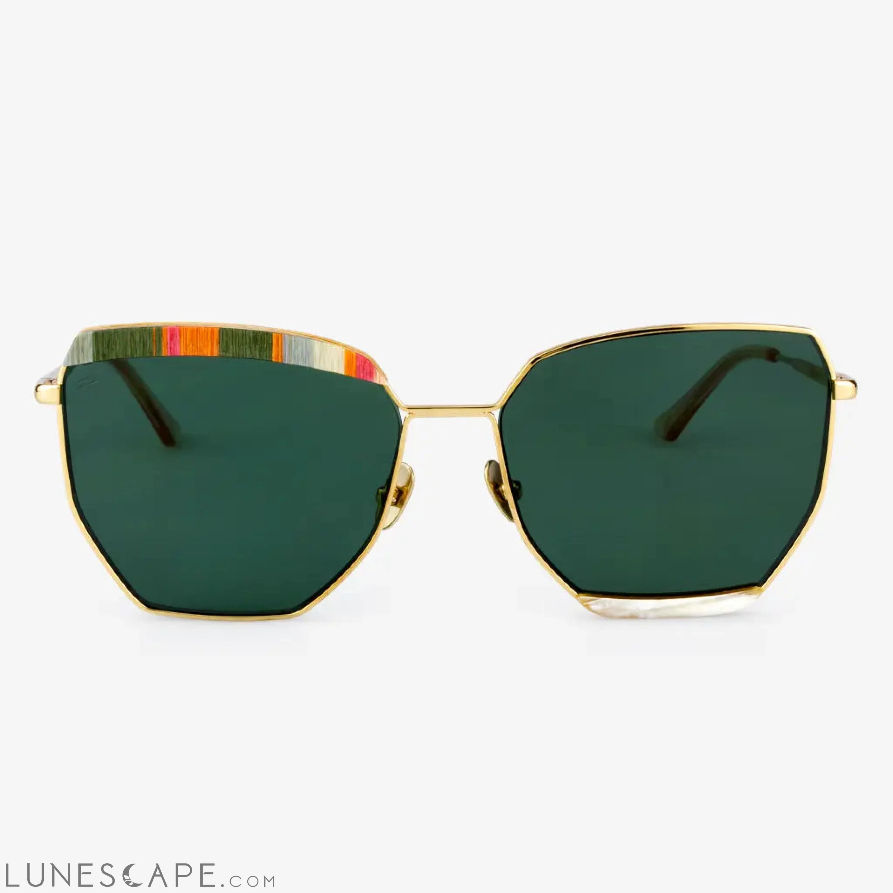 Venice - Metal & Wood Sunglasses LUNESCAPE