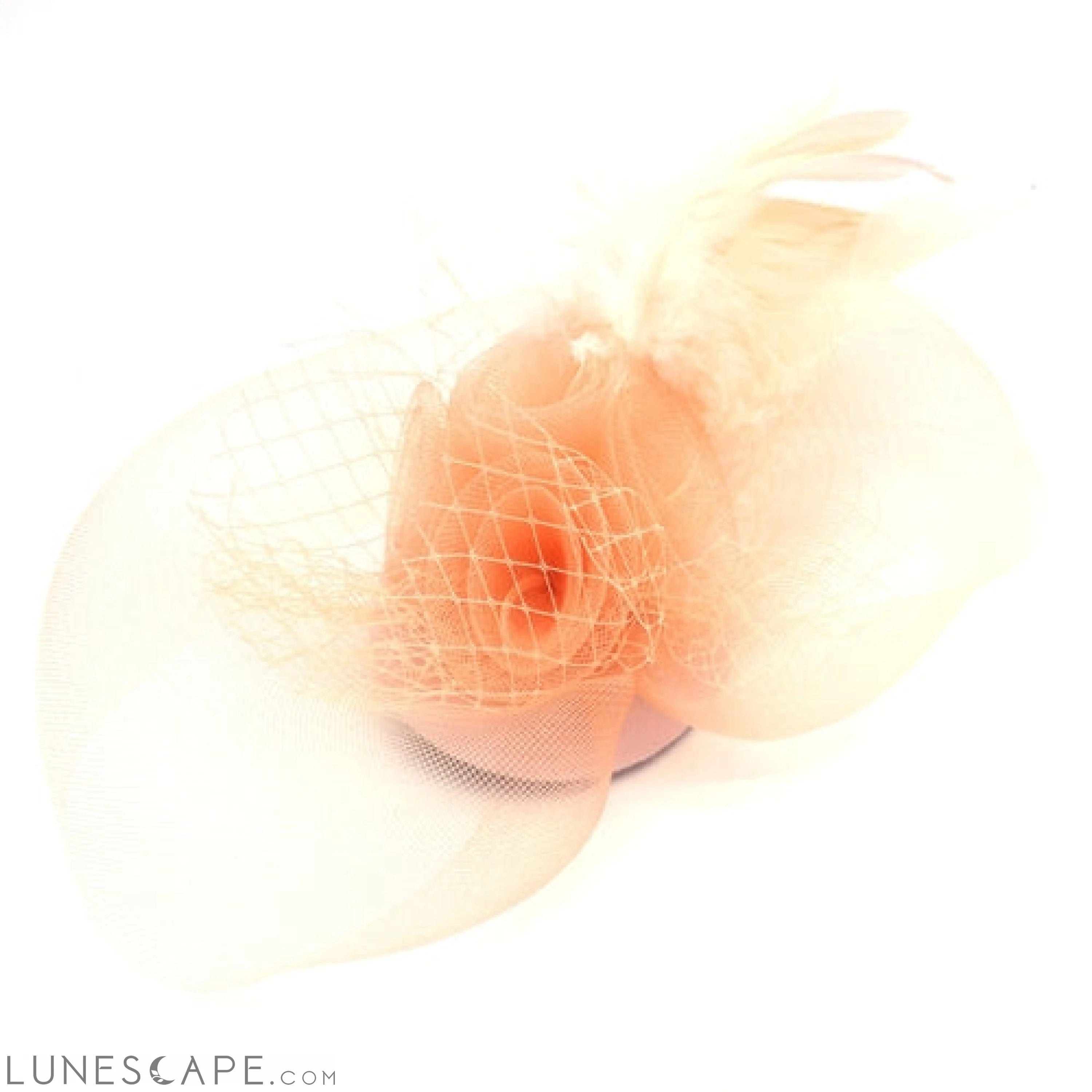 Versatile Flower Fascinator with Clip and Headband LUNESCAPE