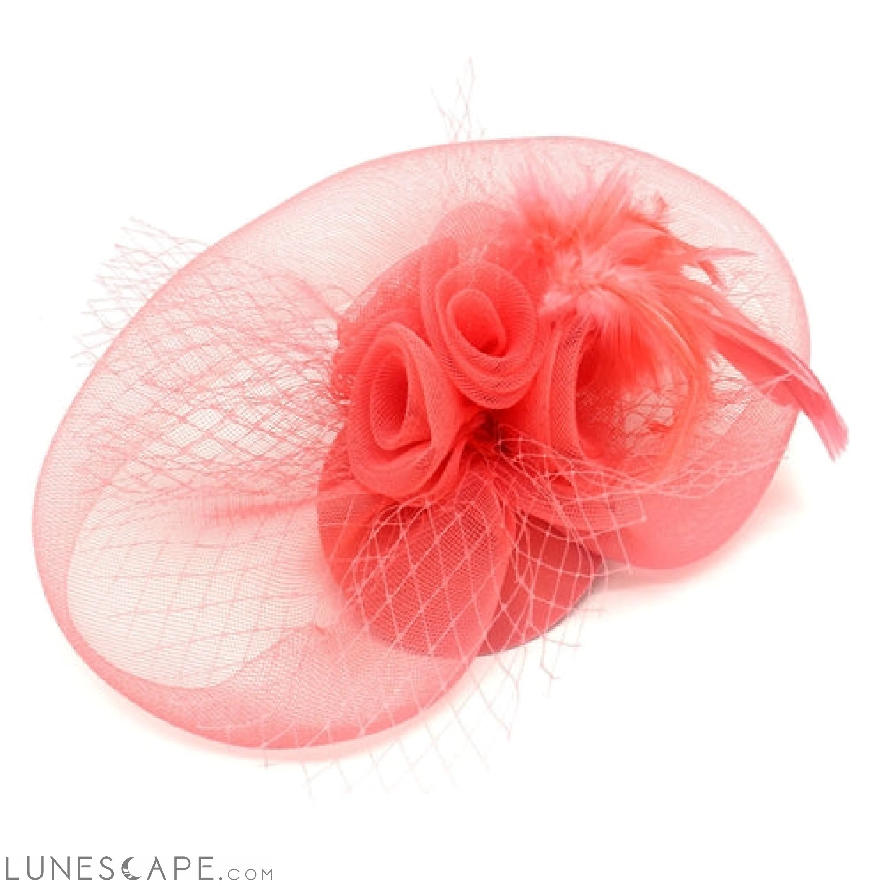 Versatile Flower Fascinator with Clip and Headband LUNESCAPE