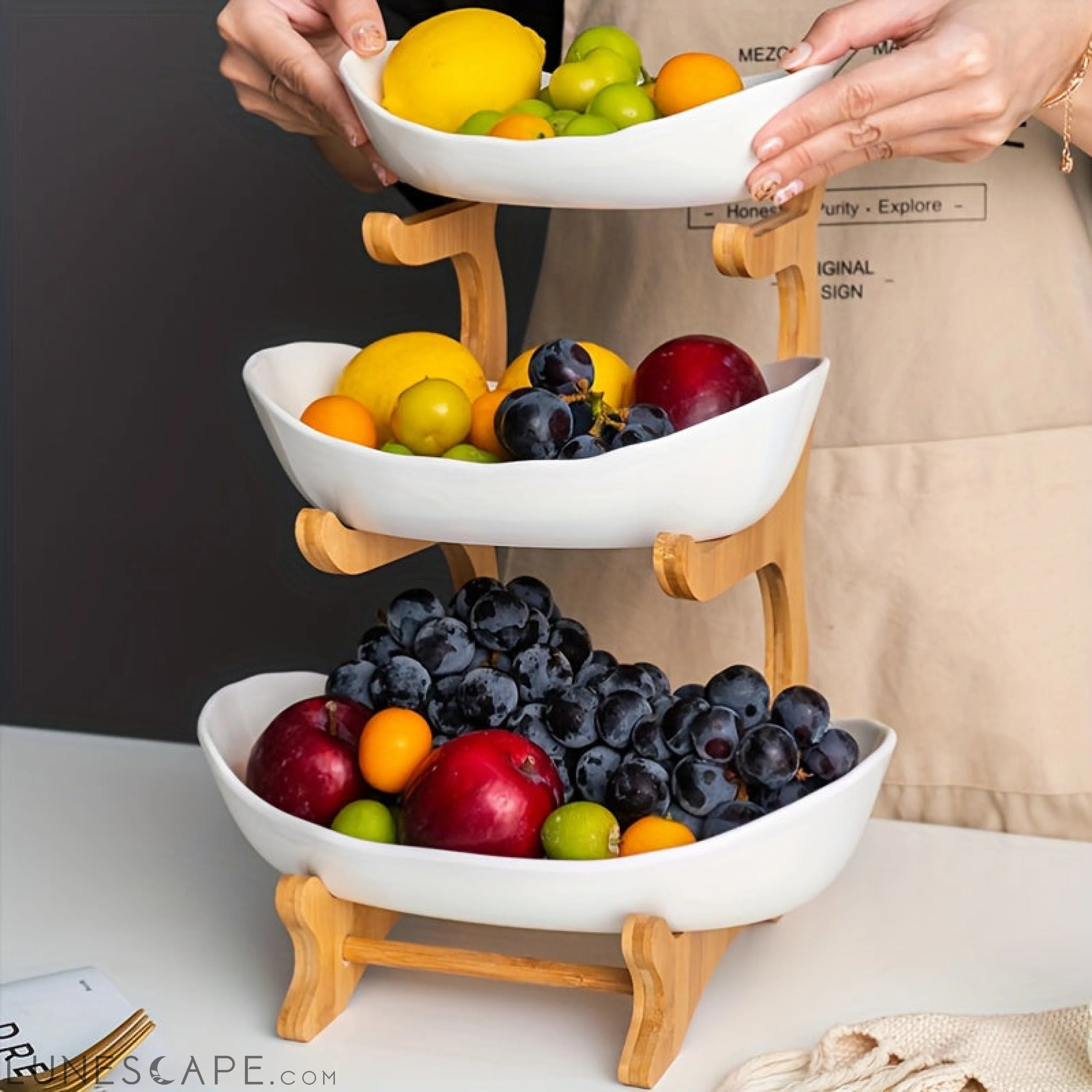 Versatile MultiTiered Fruit Bowl Set for Any Occasion LUNESCAPE