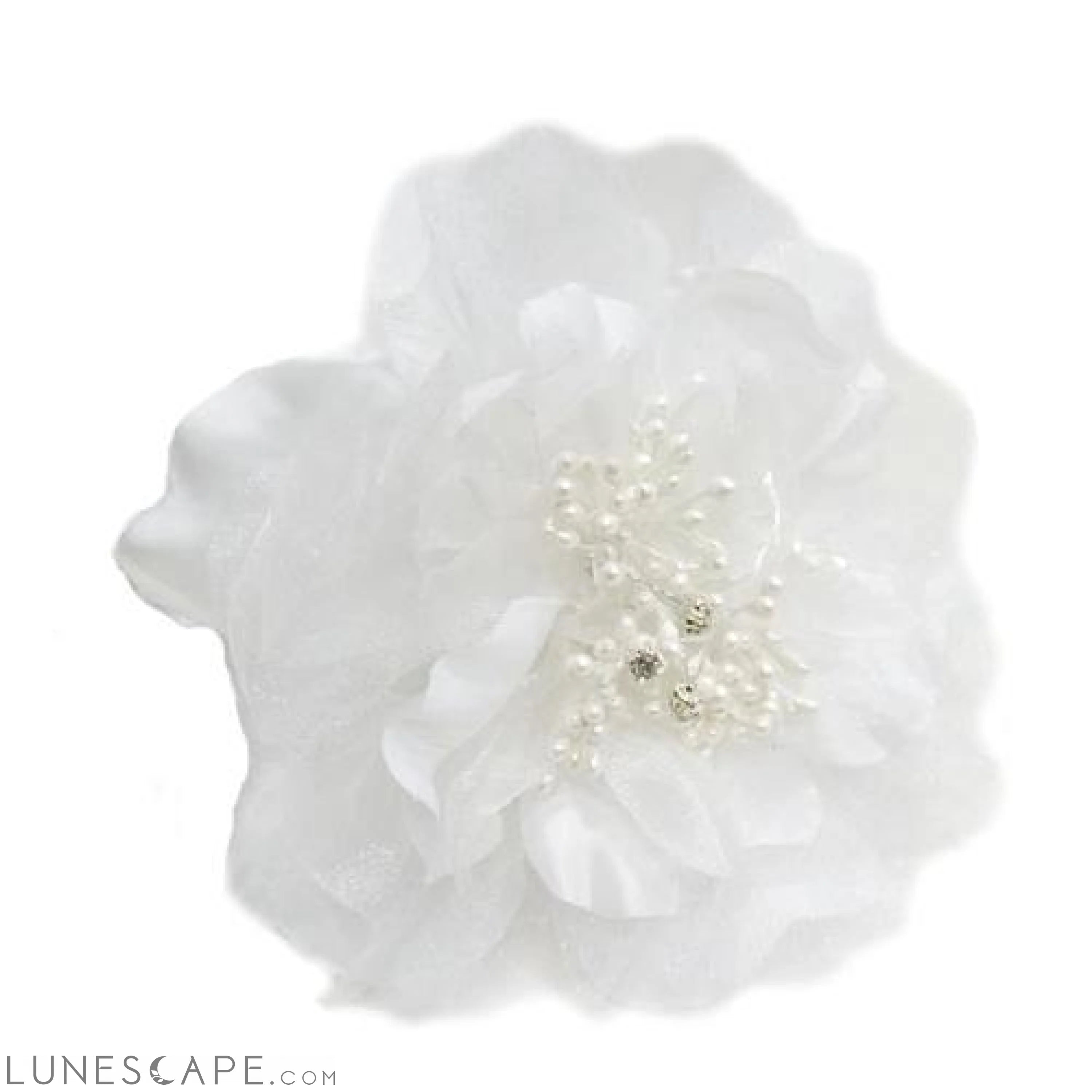 Victoria Collar Flower - White LUNESCAPE