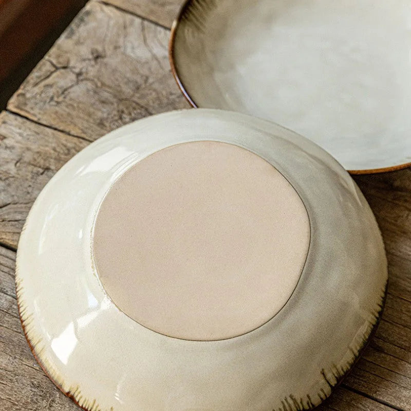 Vintage 2286 cm Irregular Ceramic Salad Plate LUNESCAPE