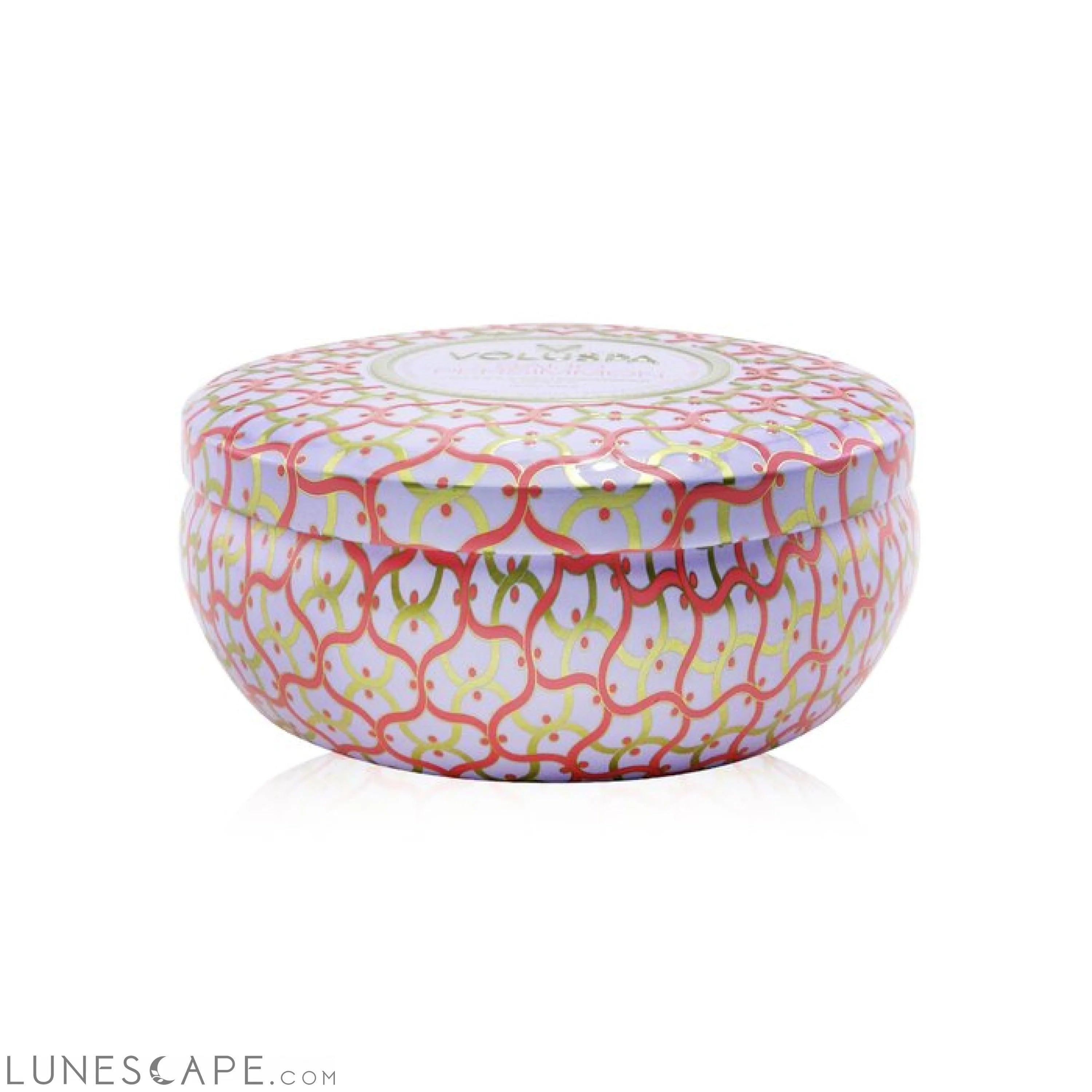 VOLUSPA - 3 Wick Decorative Tin Candle - Saijo Persimmon LUNESCAPE