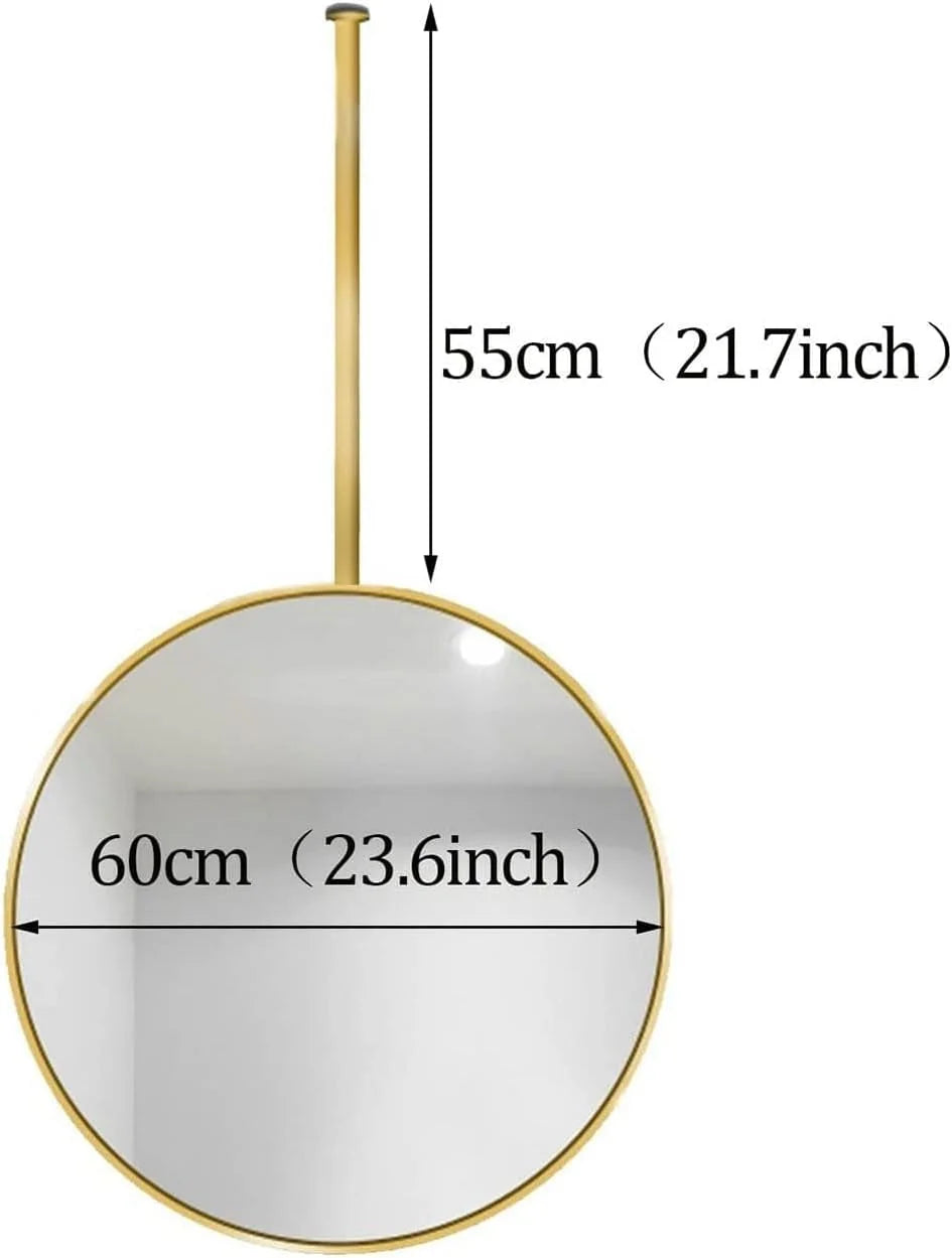 Wall Mounted Mirror, Hanging Mirror Bathroom Vanity LUNESCAPE