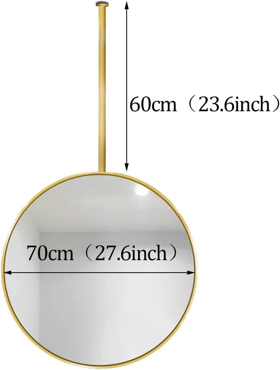 Wall Mounted Mirror with Hanging Rod LUNESCAPE