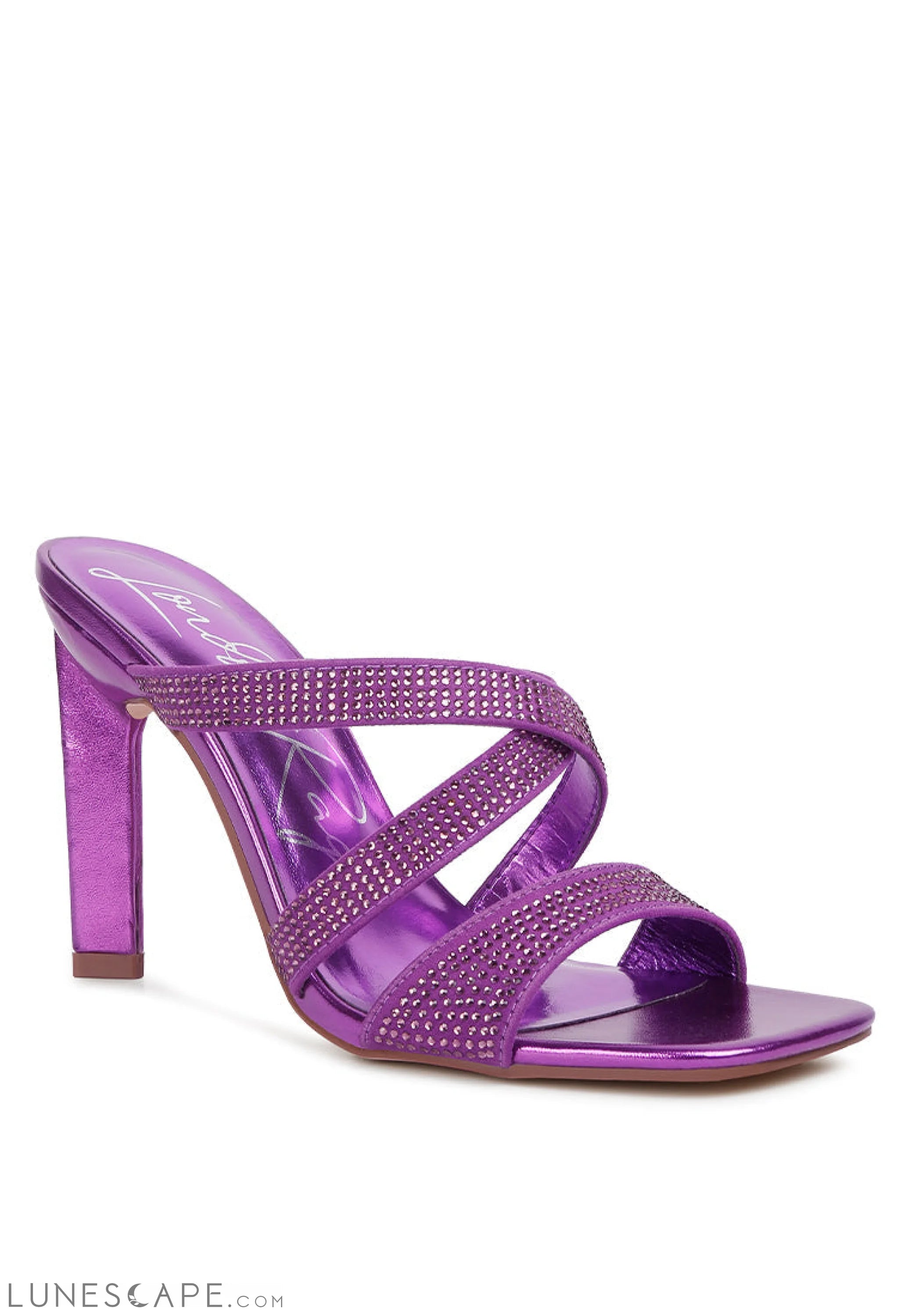 Wapit Rhinestone Embellished Straps Sandals LUNESCAPE