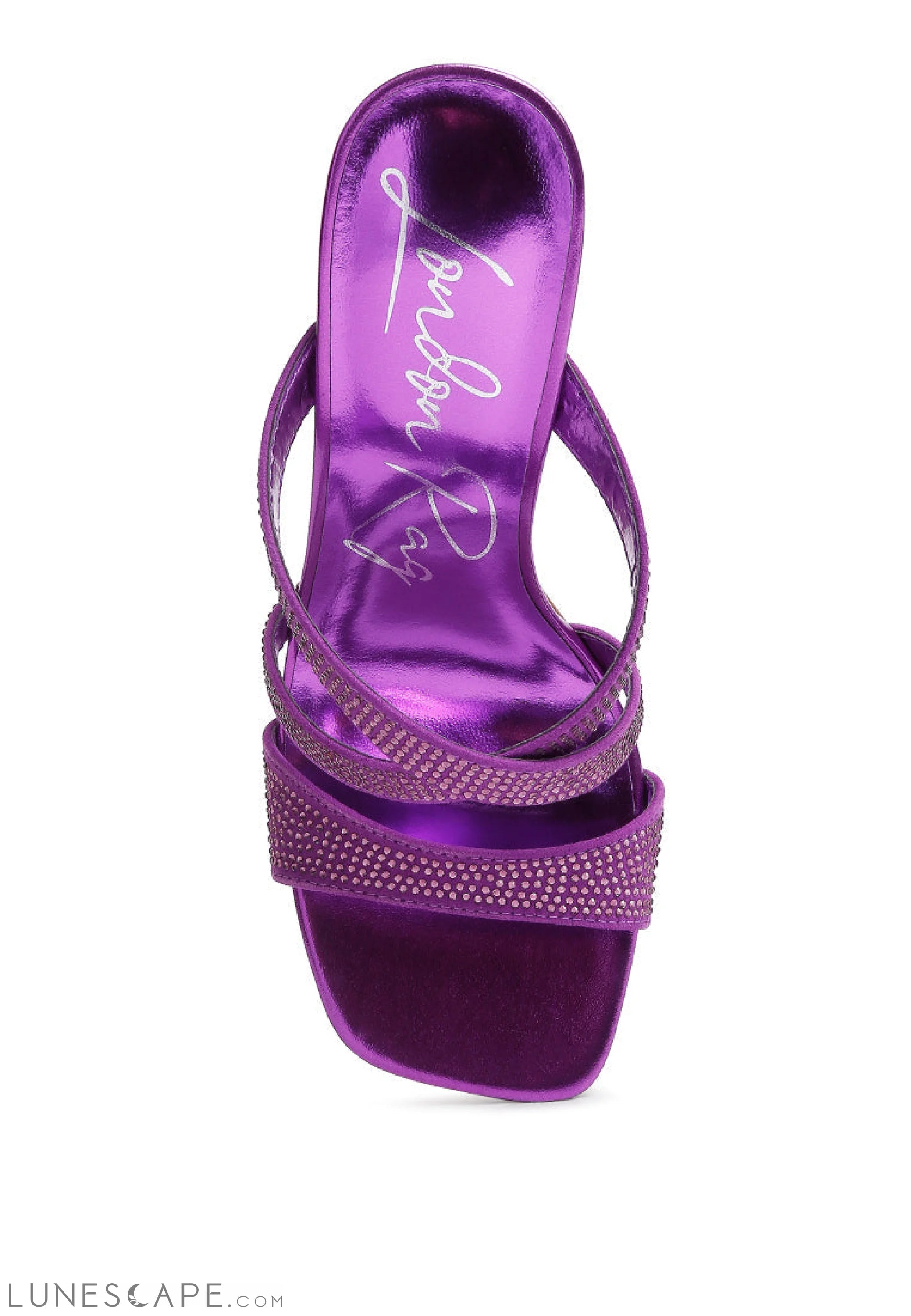 Wapit Rhinestone Embellished Straps Sandals LUNESCAPE