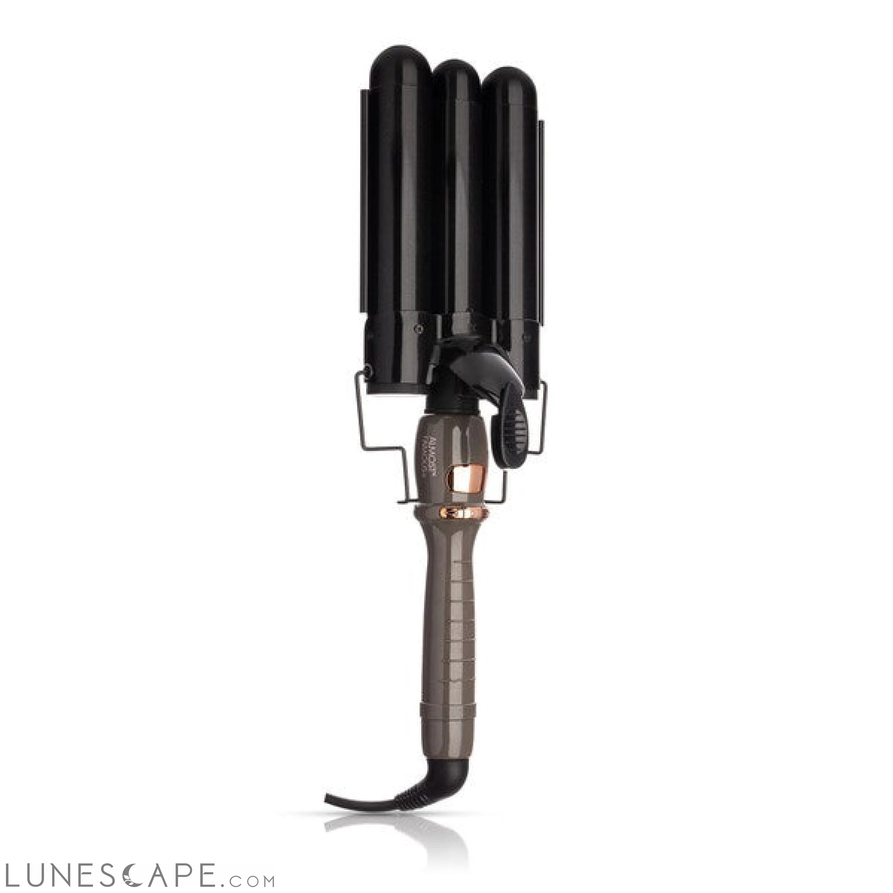 Wave Away Triple Barrel Curler with Tourmaline Ceramic Barrels LUNESCAPE