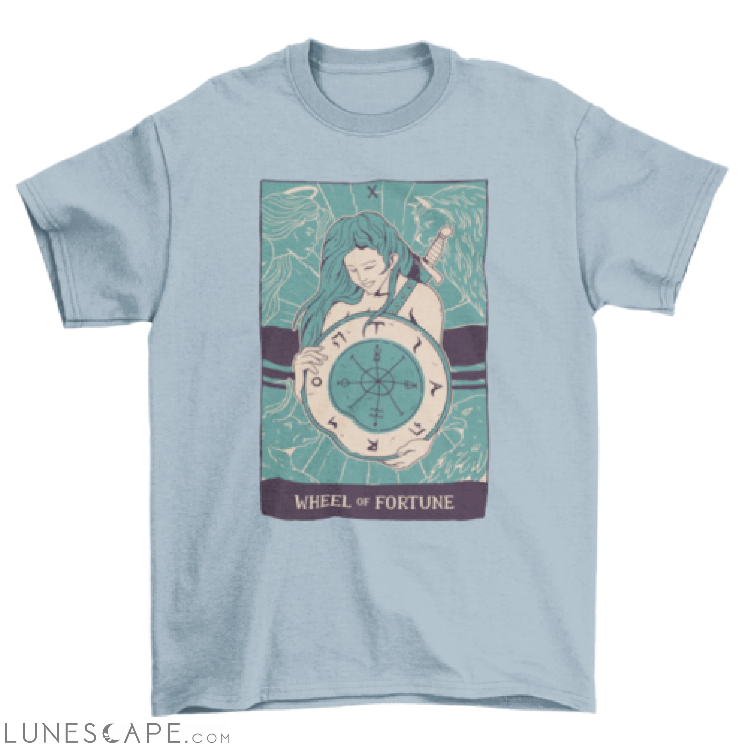 Wheel of fortune tarot t-shirt LUNESCAPE