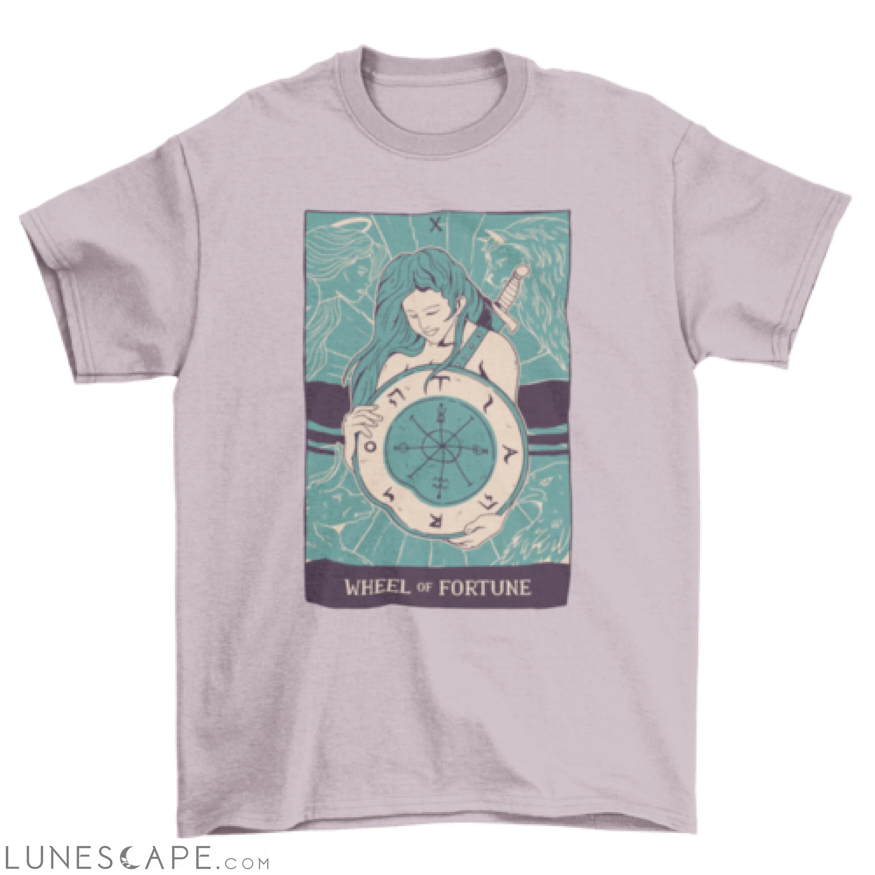 Wheel of fortune tarot t-shirt LUNESCAPE