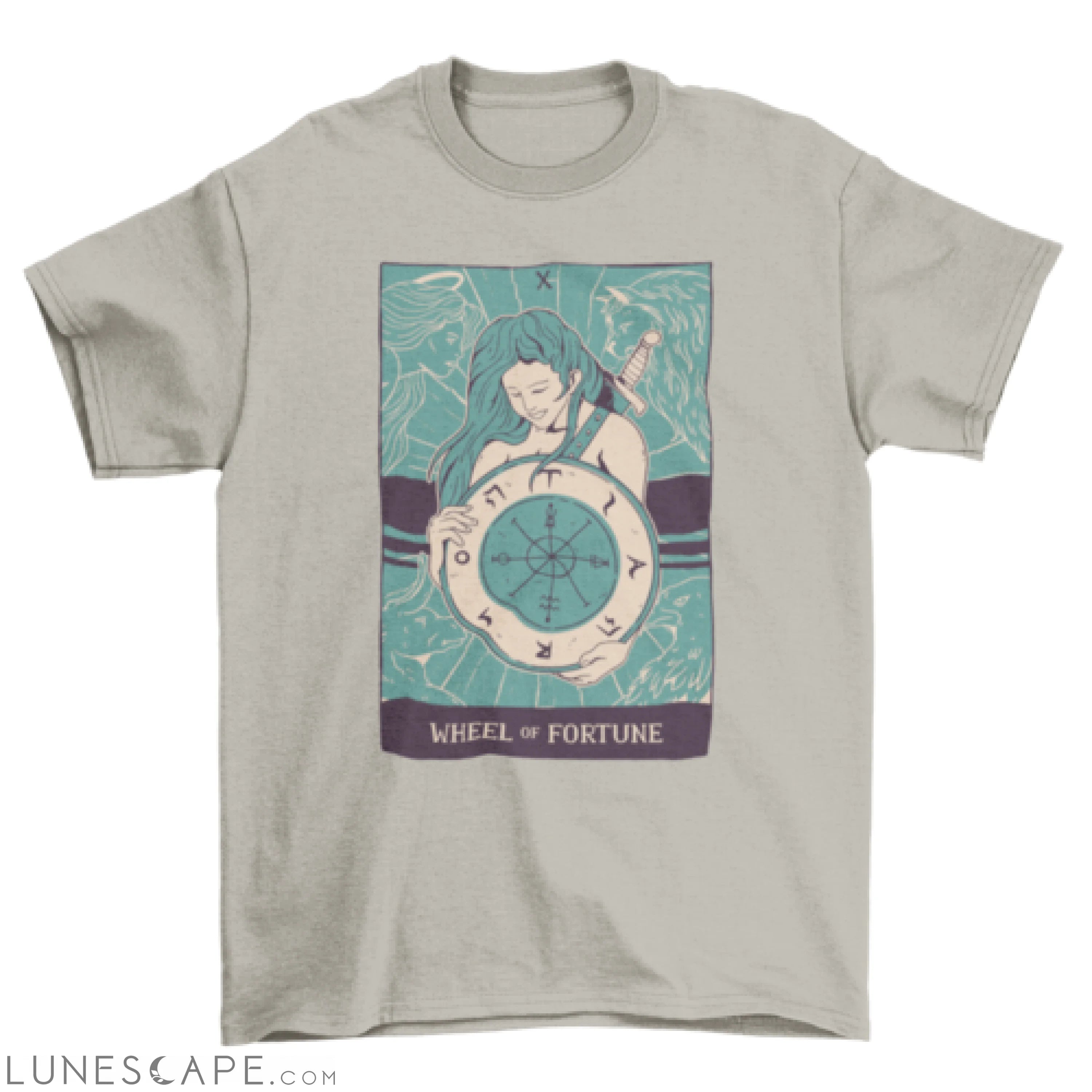Wheel of fortune tarot t-shirt LUNESCAPE