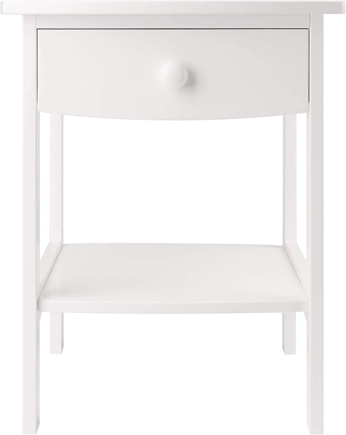 White Claire Accent Table LUNESCAPE