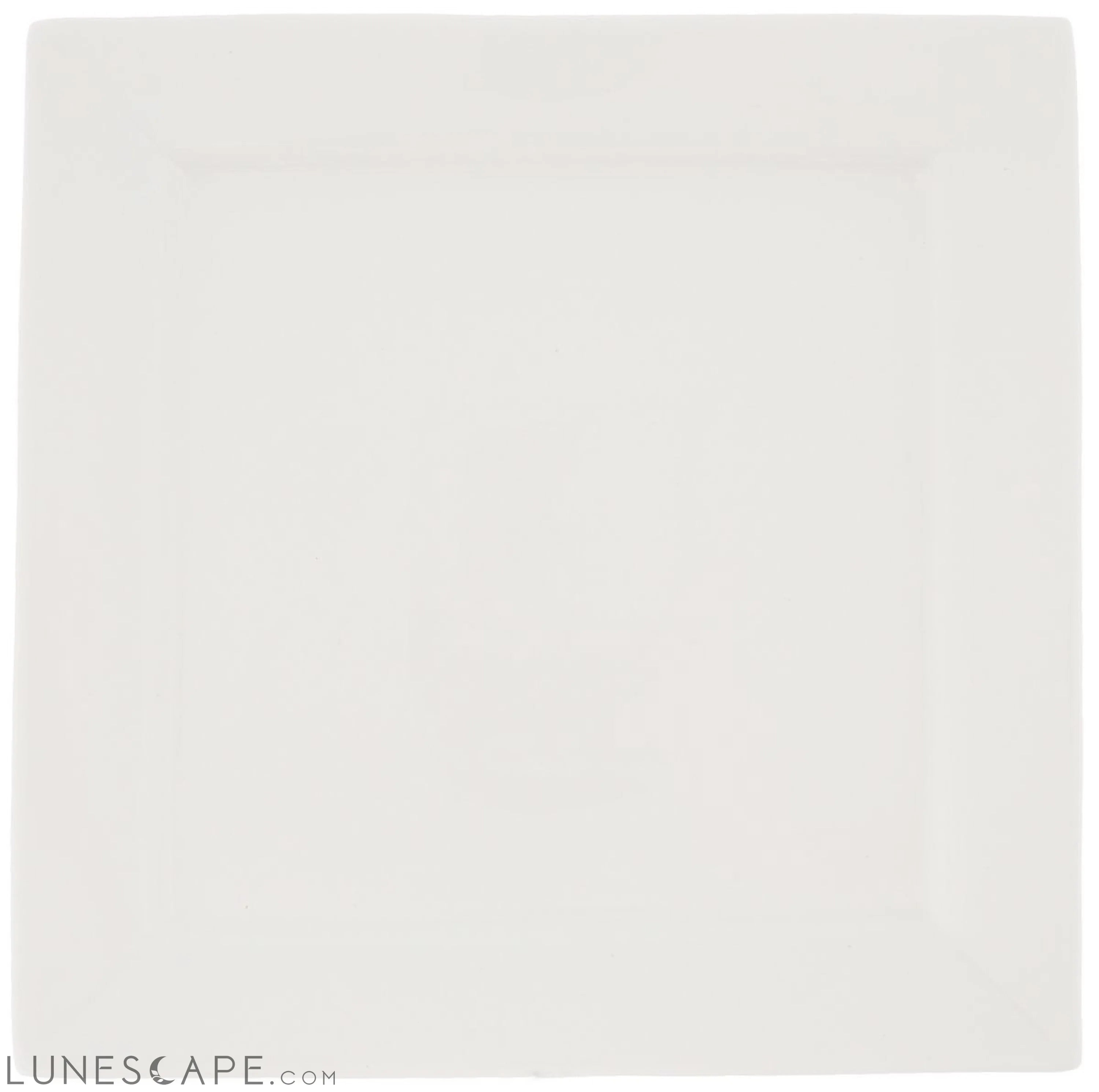 White Dinner Plate 10" inch X 10" inch| 25 X 25 Cm LUNESCAPE
