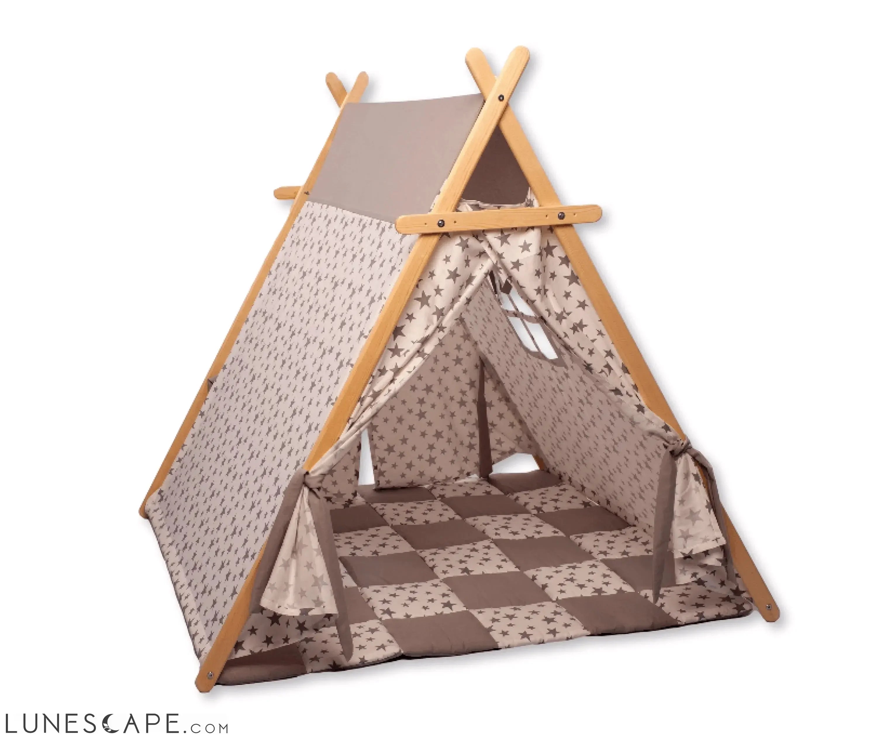 White Stars Play Tent and Play Mat LUNESCAPE