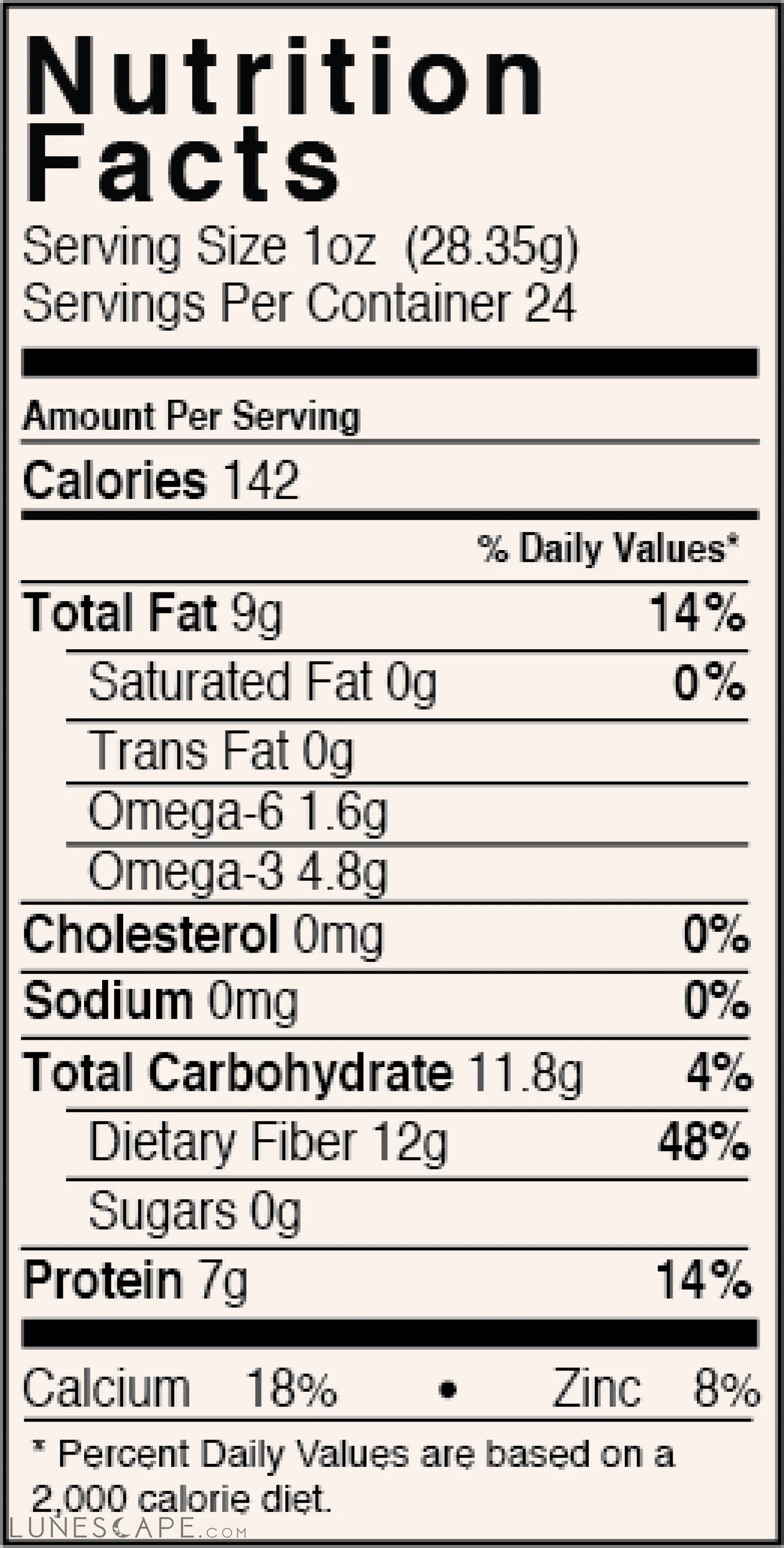 Whole Black Chia Seeds - Omega-3 & Calcium Superfood Jar LUNESCAPE