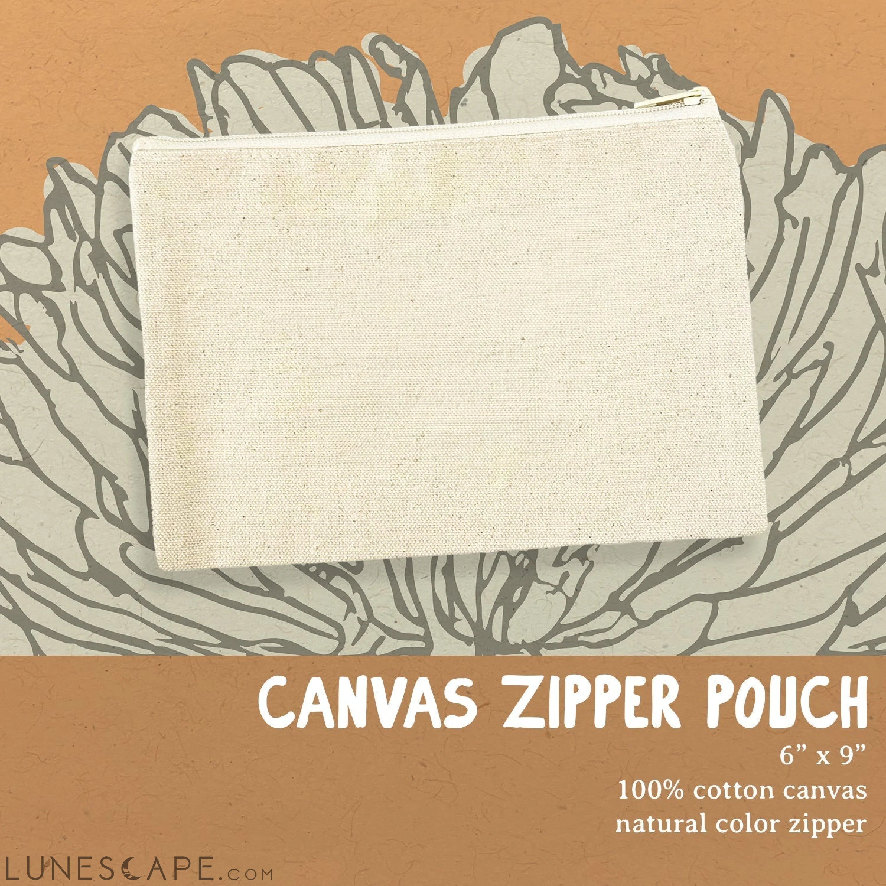 Wine Chic - Canvas Zipper Pouch LUNESCAPE