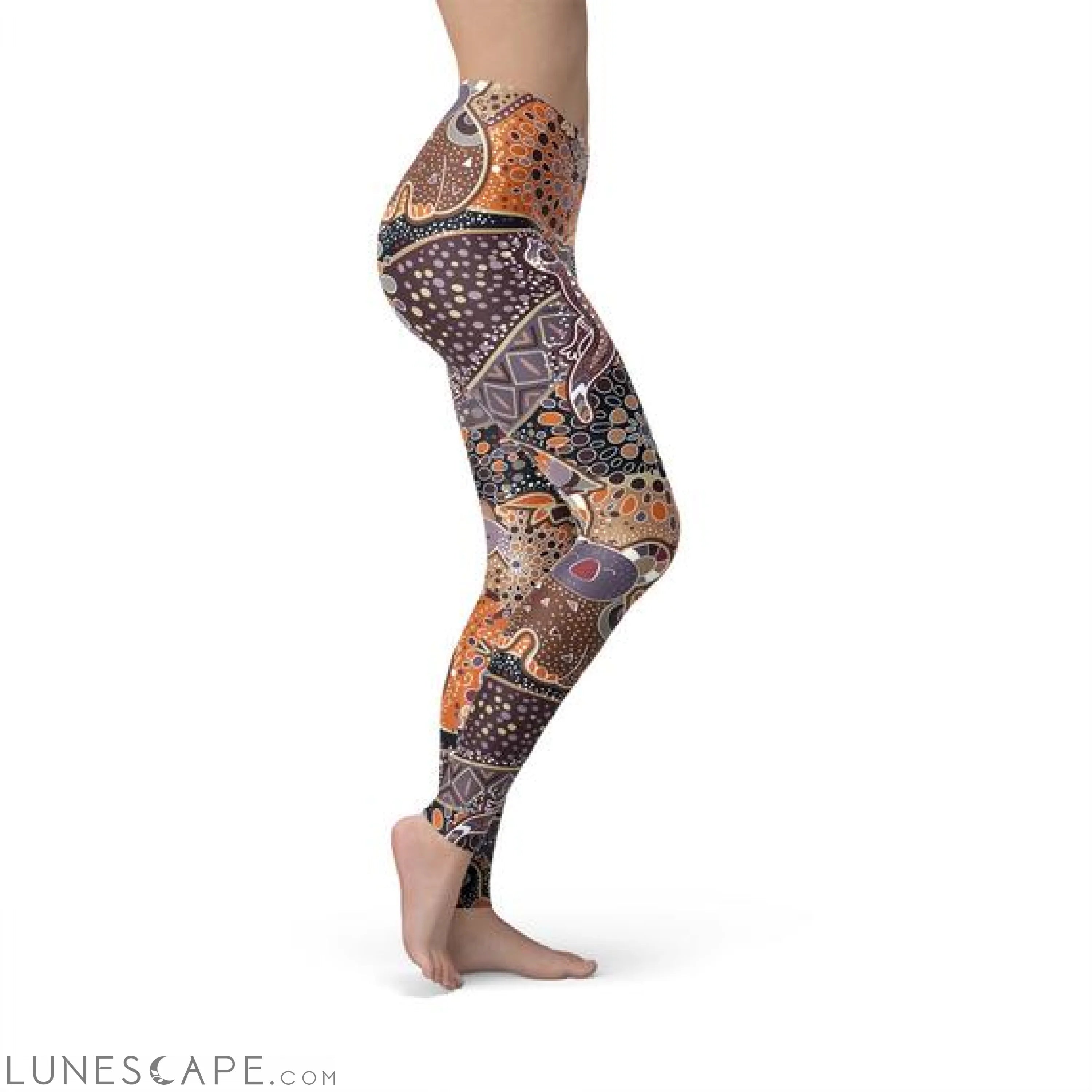 Womens Aboriginal Dreamtime Leggings Leggings