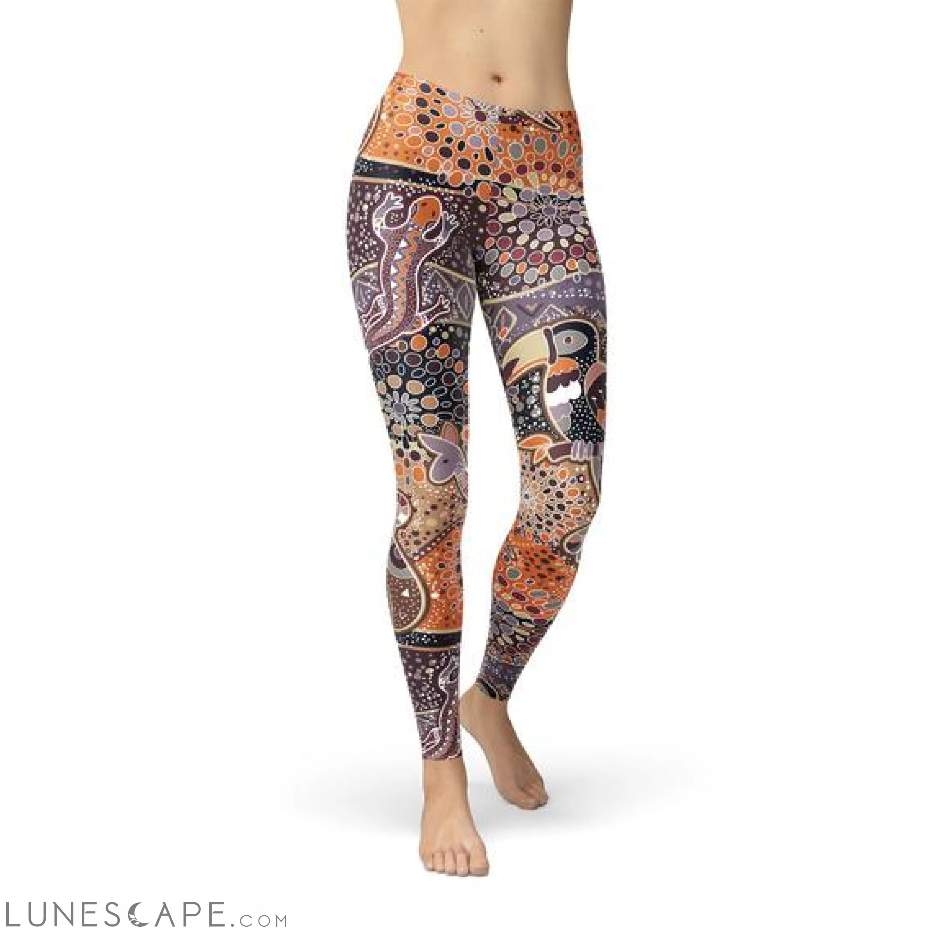 Womens Aboriginal Dreamtime Leggings Leggings