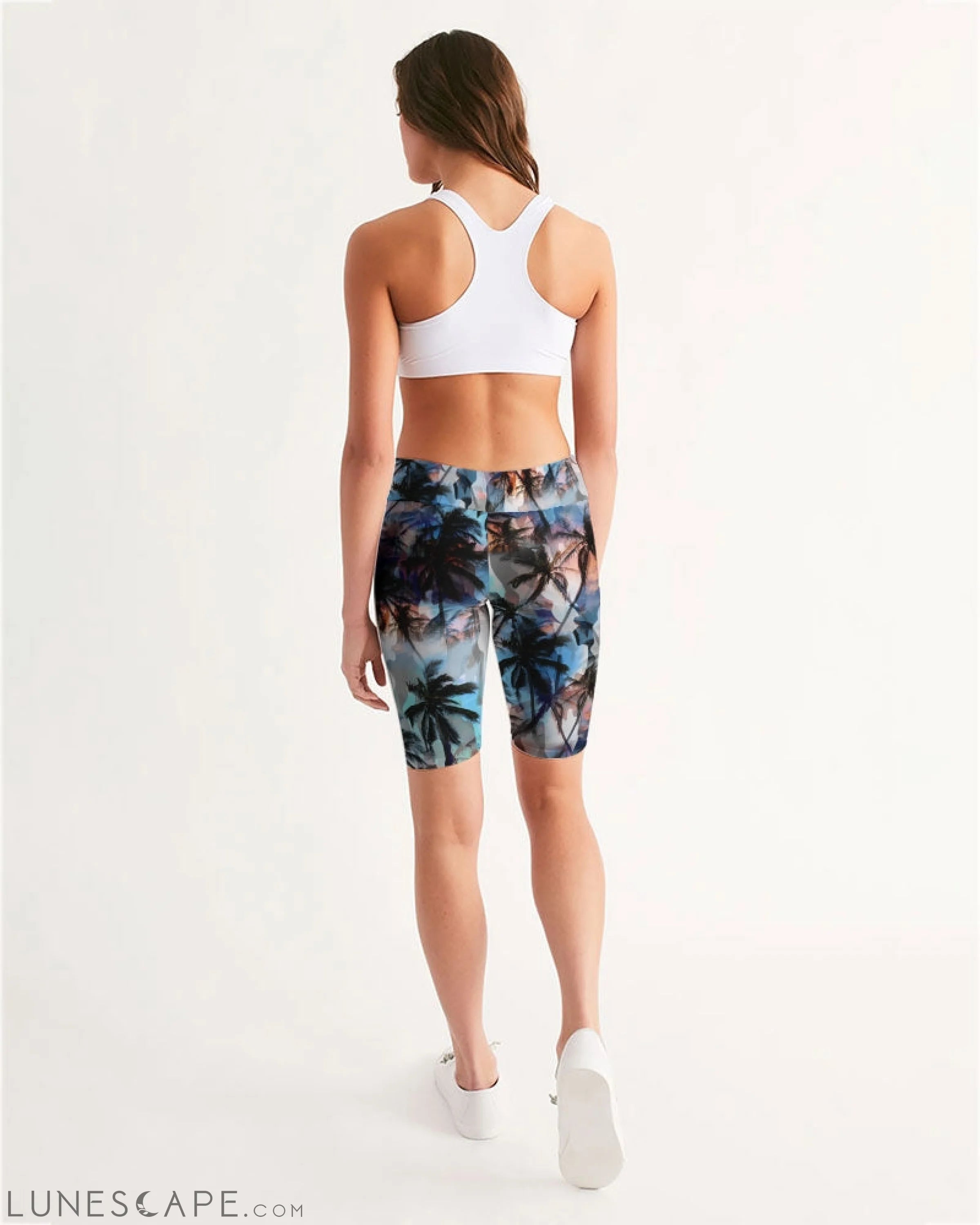 Women's Active Comfort Ancient City Mid-Rise Bike Shorts LUNESCAPE