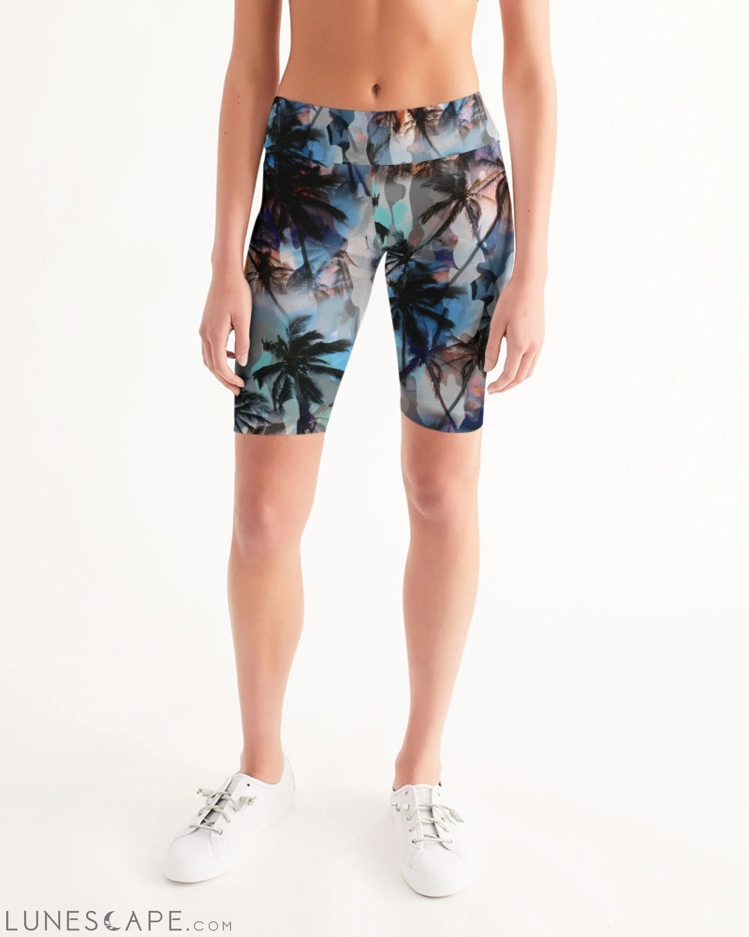 Women's Active Comfort Ancient City Mid-Rise Bike Shorts LUNESCAPE