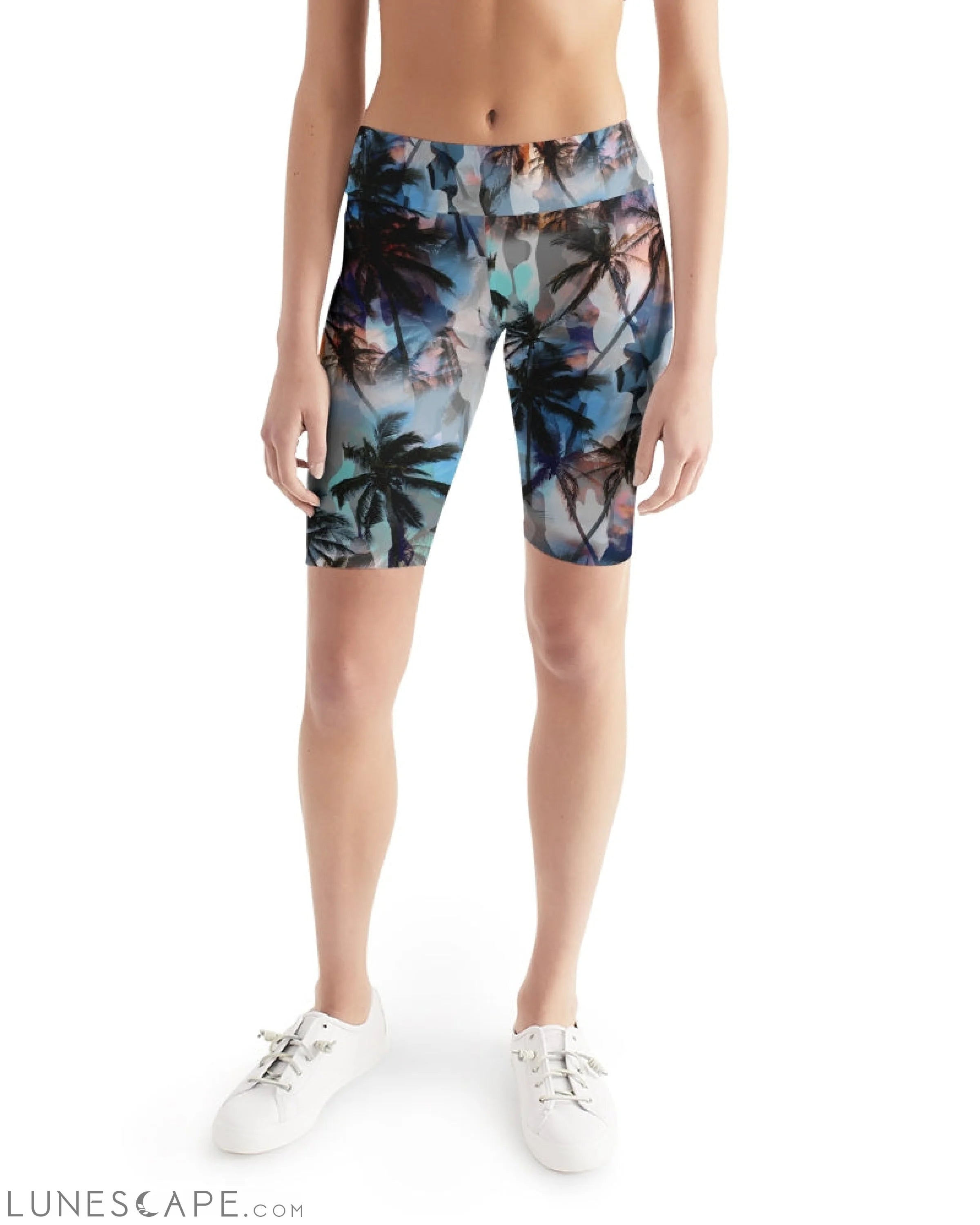 Women's Active Comfort Ancient City Mid-Rise Bike Shorts LUNESCAPE