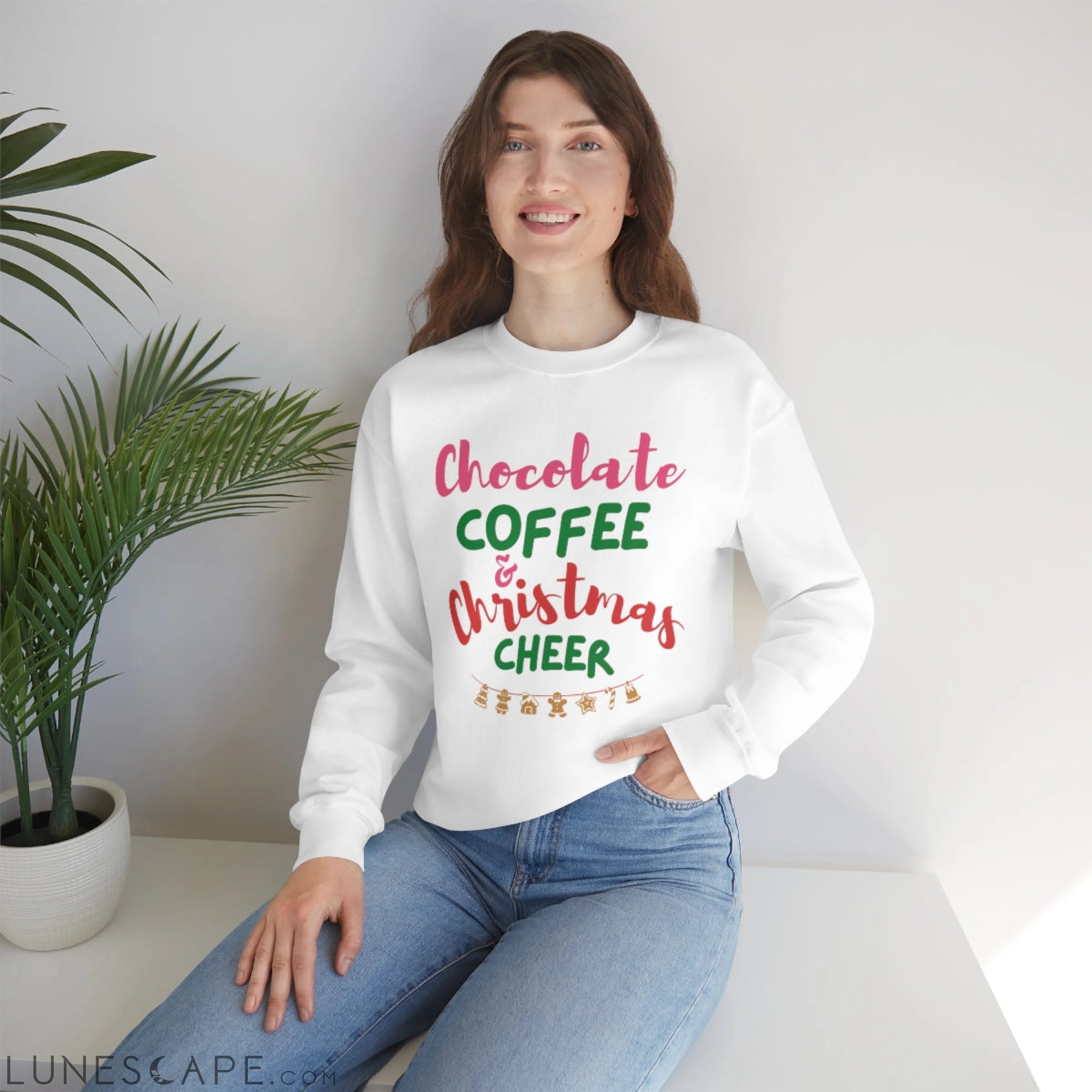 Womens Christmas Cheer Sweatshirt LUNESCAPE