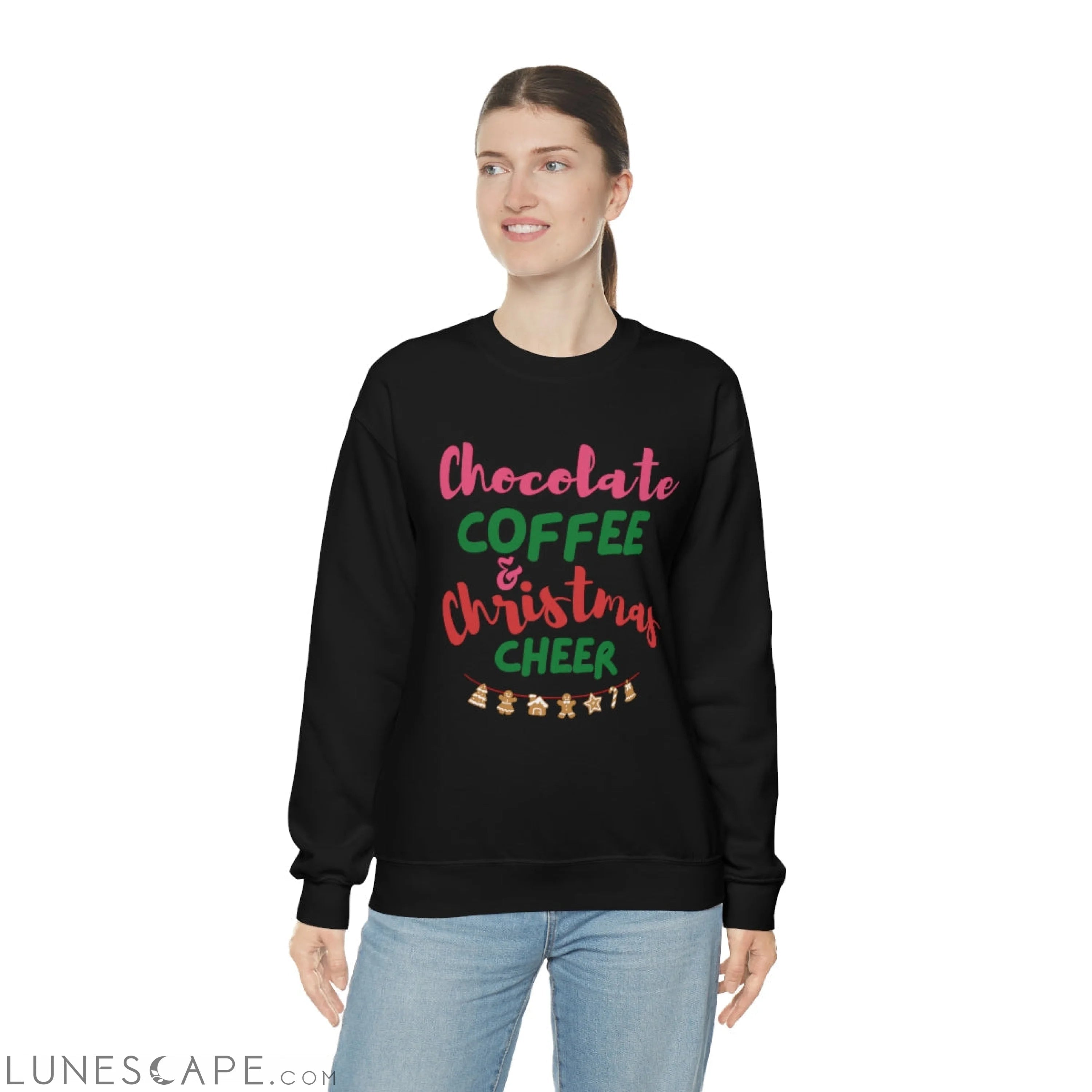 Womens Christmas Cheer Sweatshirt LUNESCAPE