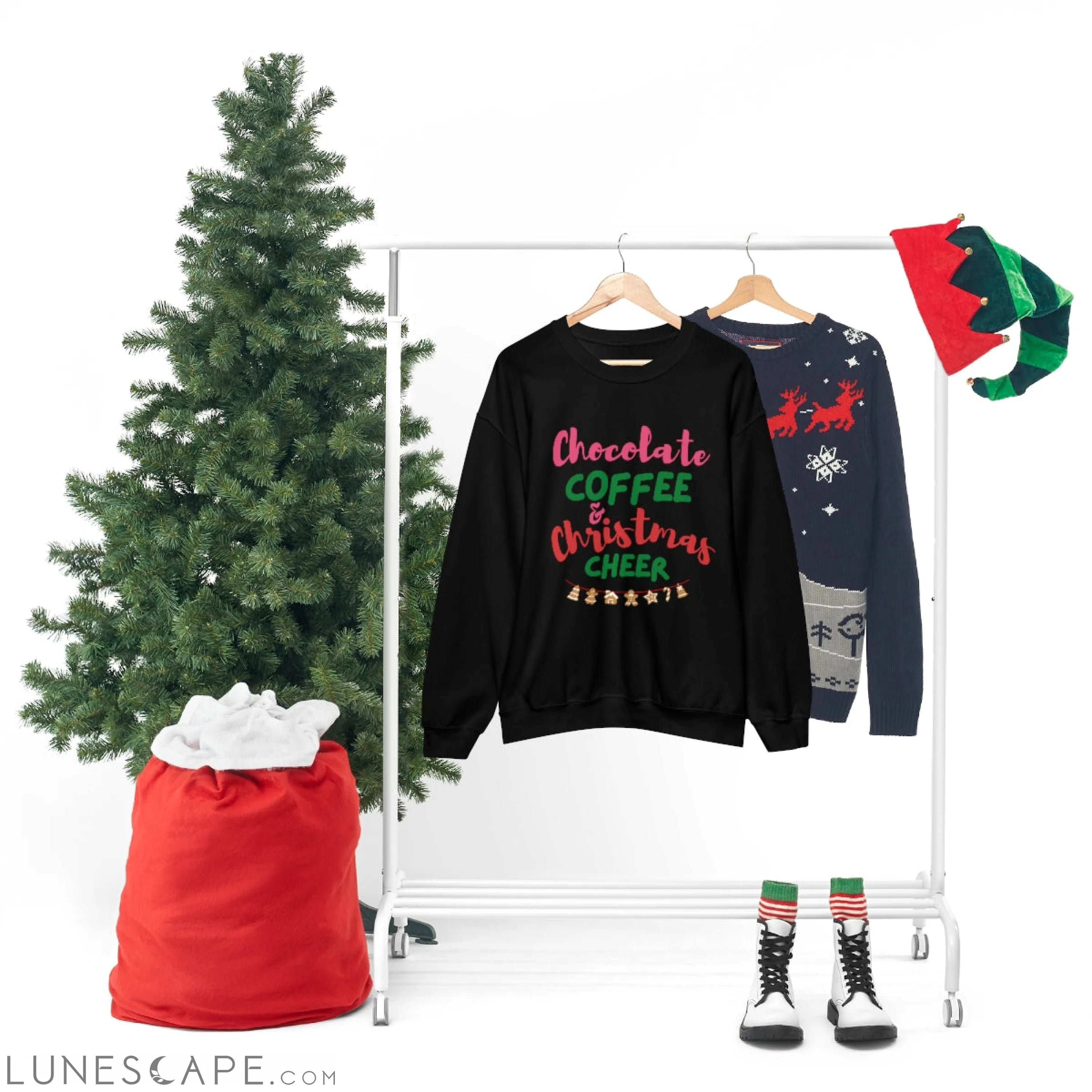 Womens Christmas Cheer Sweatshirt LUNESCAPE