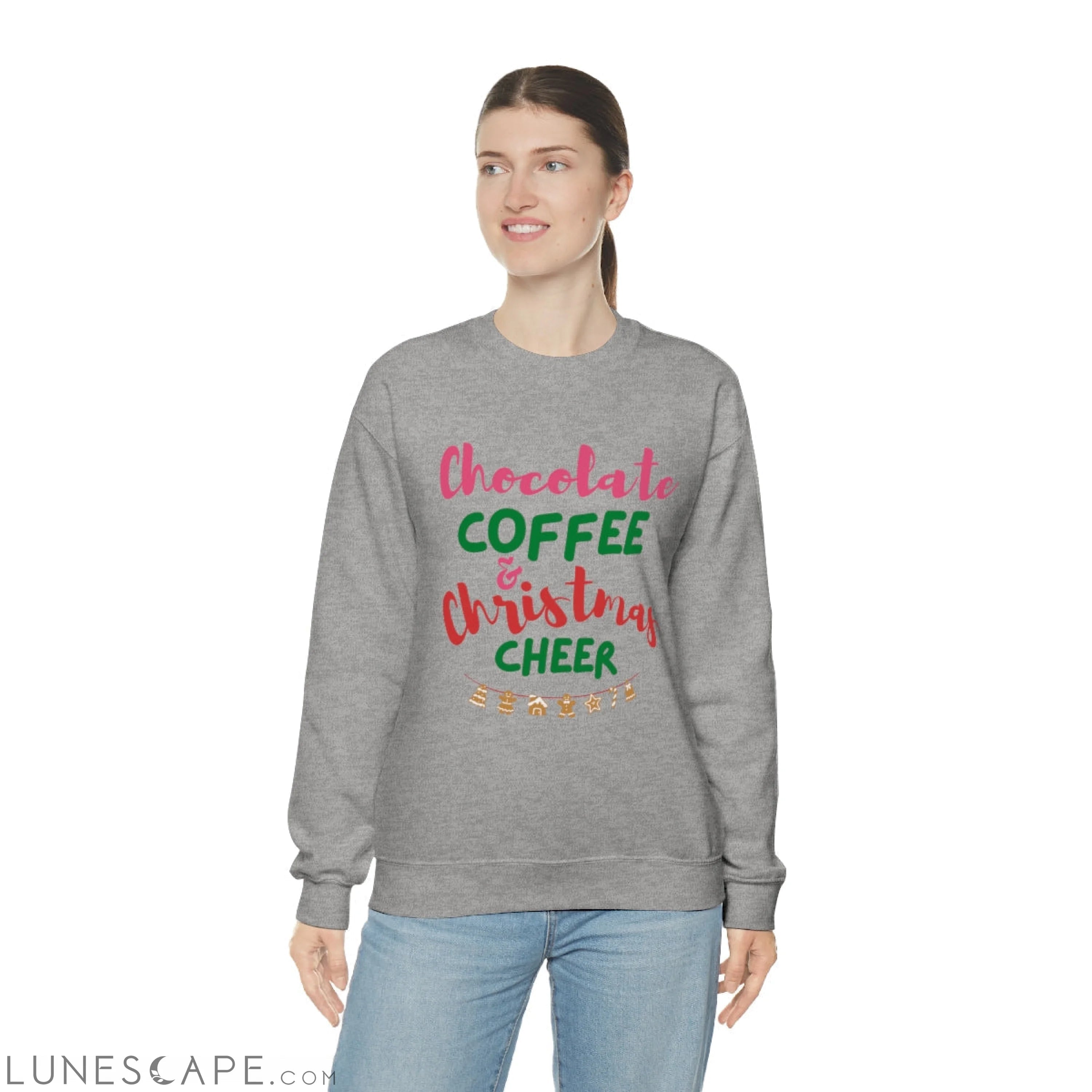 Womens Christmas Cheer Sweatshirt LUNESCAPE