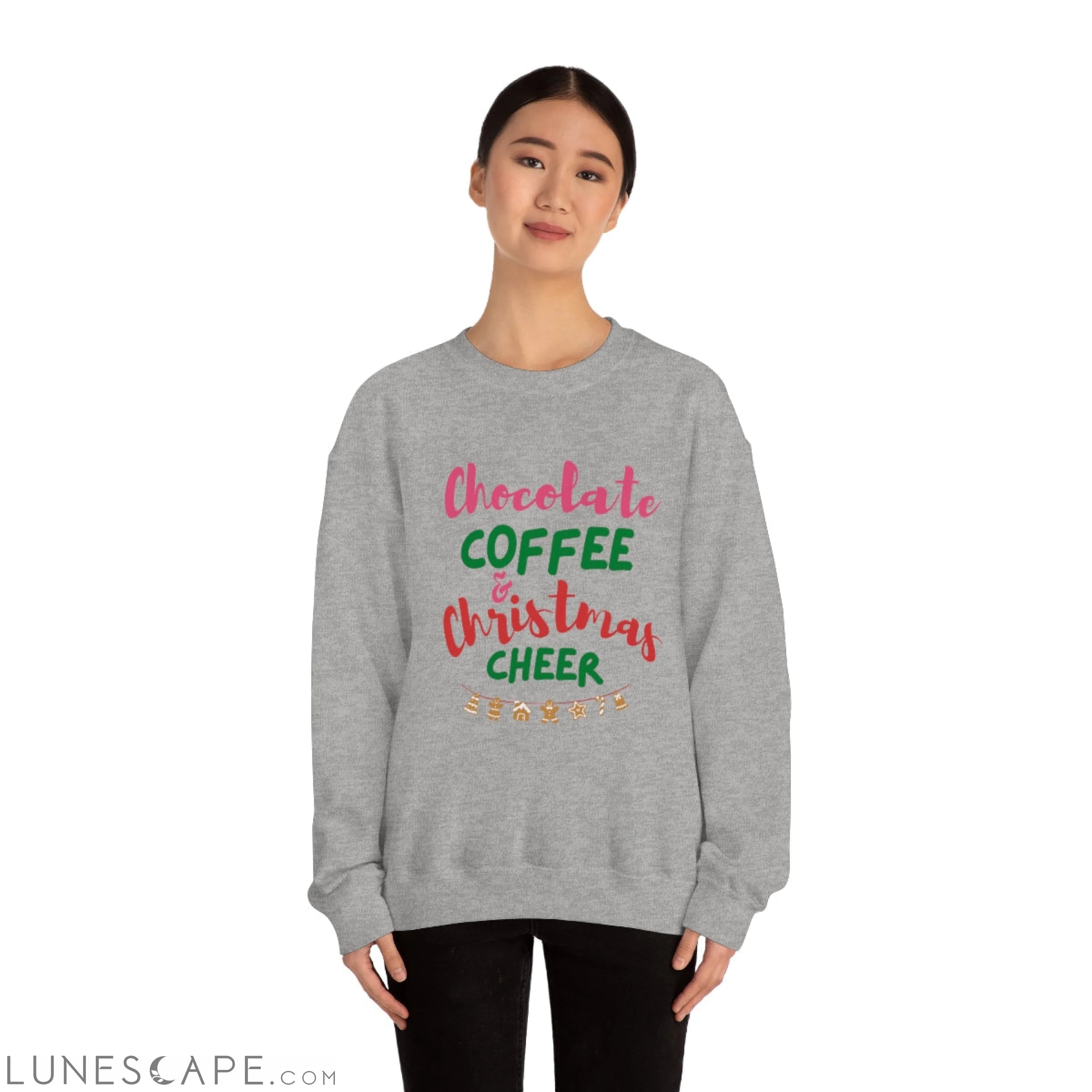 Womens Christmas Cheer Sweatshirt LUNESCAPE